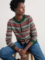 SEASALT CORNWALL SEASALT PERCELLA COVE CARDIGAN WEAVING NEEDLE DARK ORAGE MIX