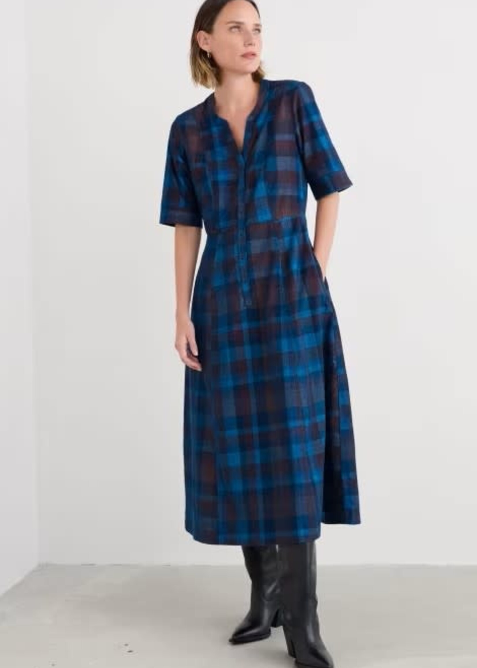 SEASALT CORNWALL SEASALT WIGHTWICK MIDI DRESS HONESTY SEA CAVE