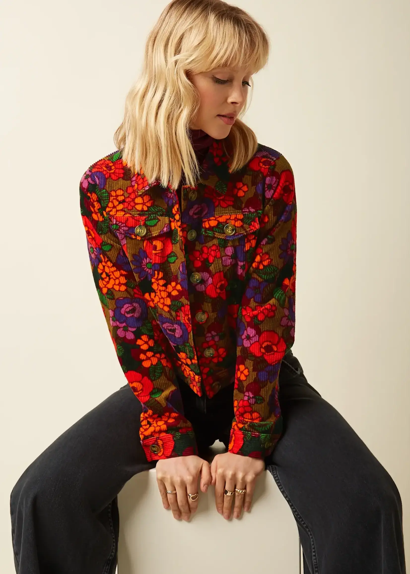 KING LOUIE KING LOUIE JANEY CROPPED JACKET RAMONE