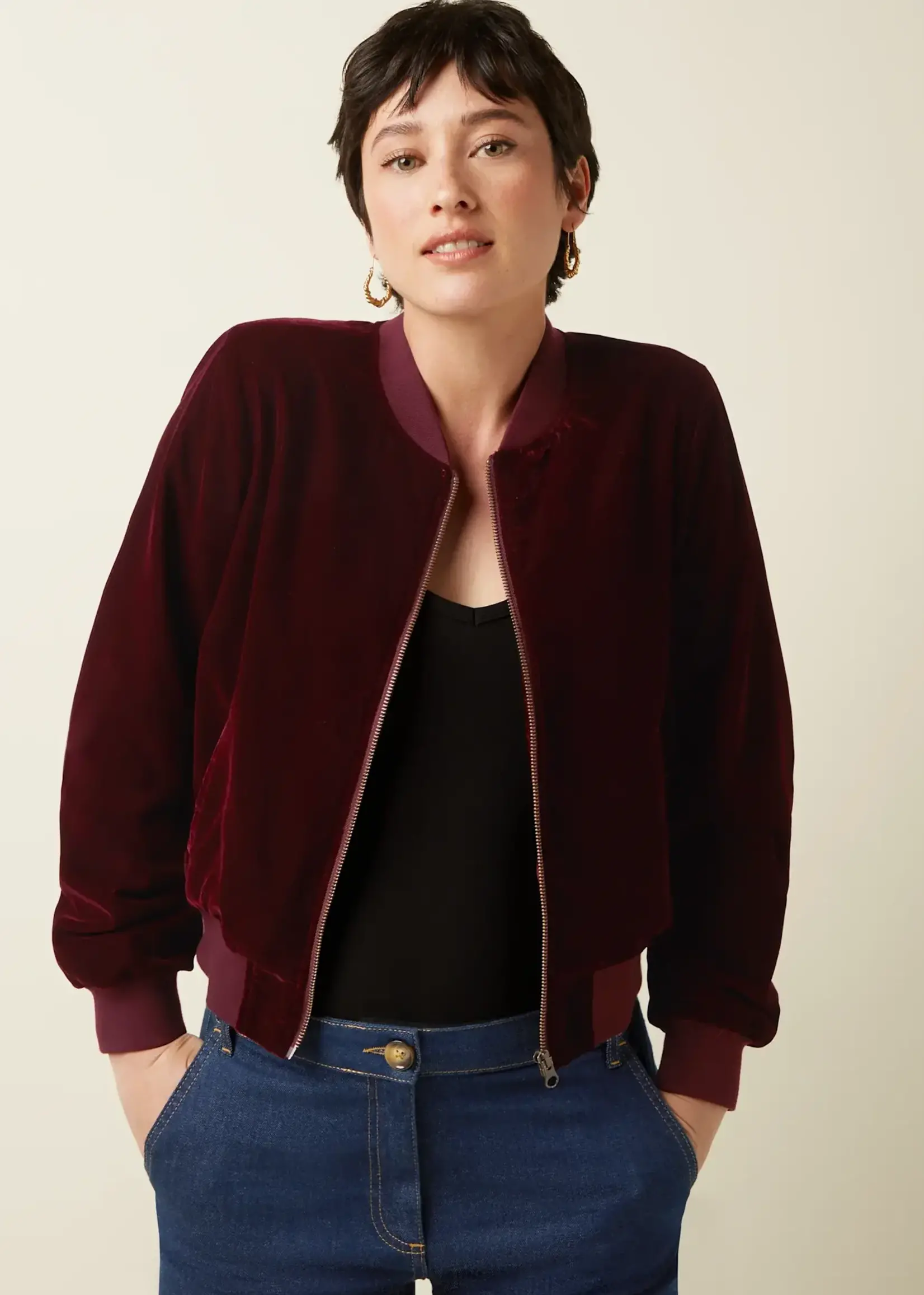 KING LOUIE KING LOUIE BESSIE JACKET GAMINE VELVET