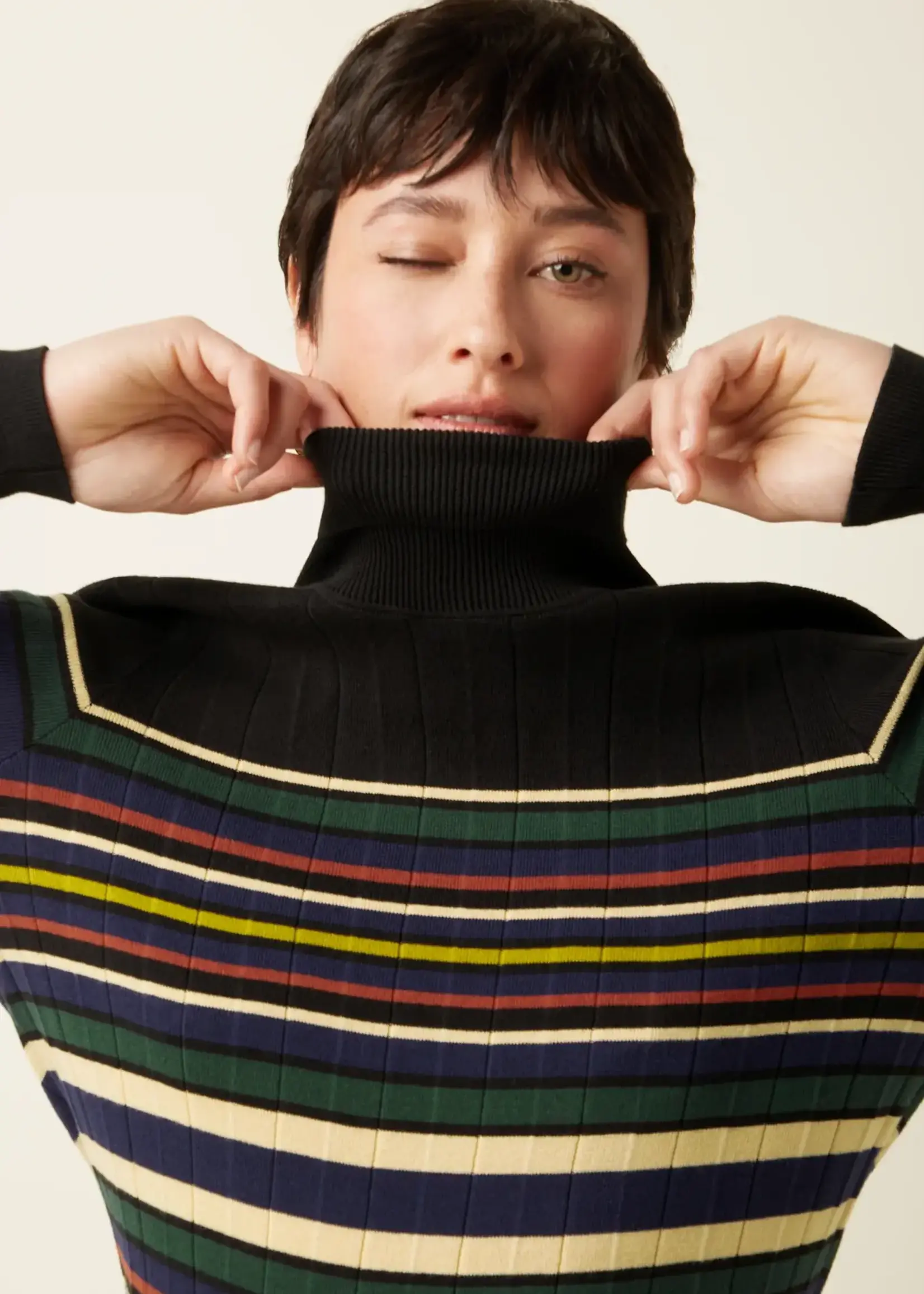 KING LOUIE KING LOUIE ROLL NECK TOP OZARK