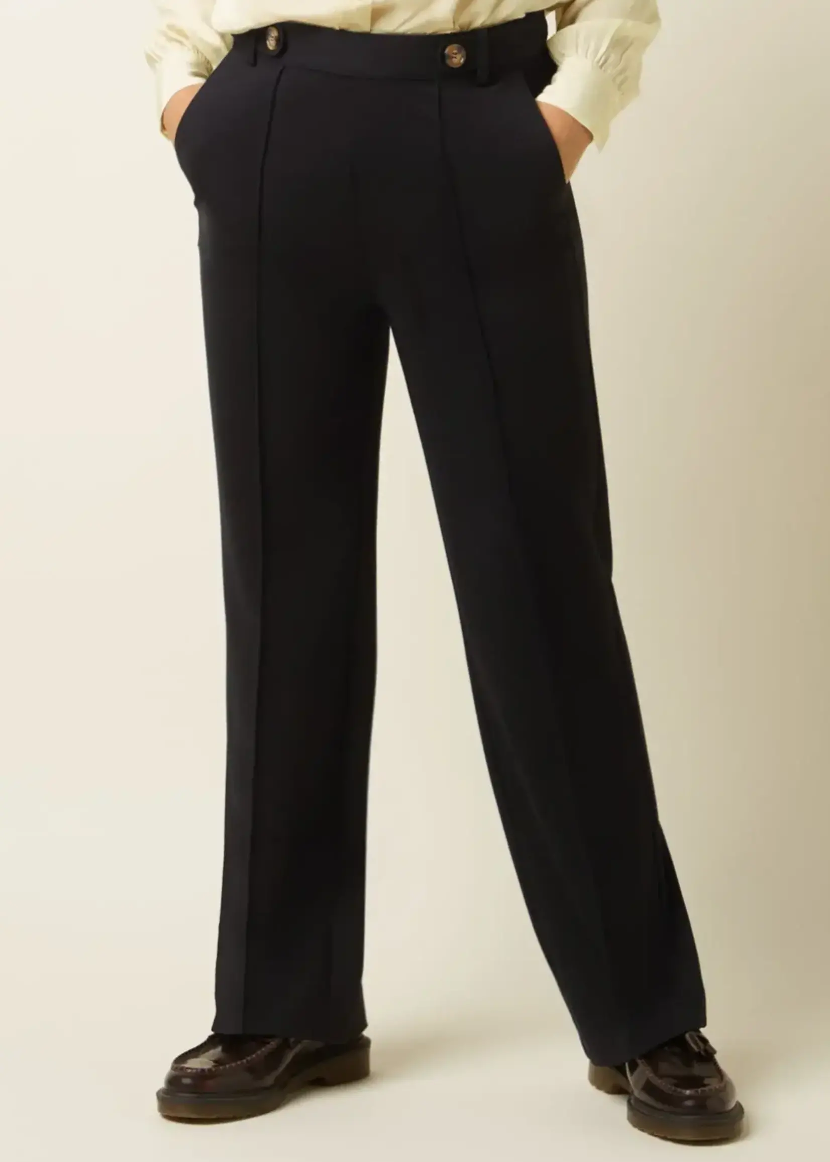 KING LOUIE KING LOUIE GARBO PINTUCK PANTS UNI RODEO BLACK