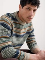SEASALT CORNWALL SEASALT MEN’S STENNACK LAMBWOOL JUMPER CAMLAN MULTI