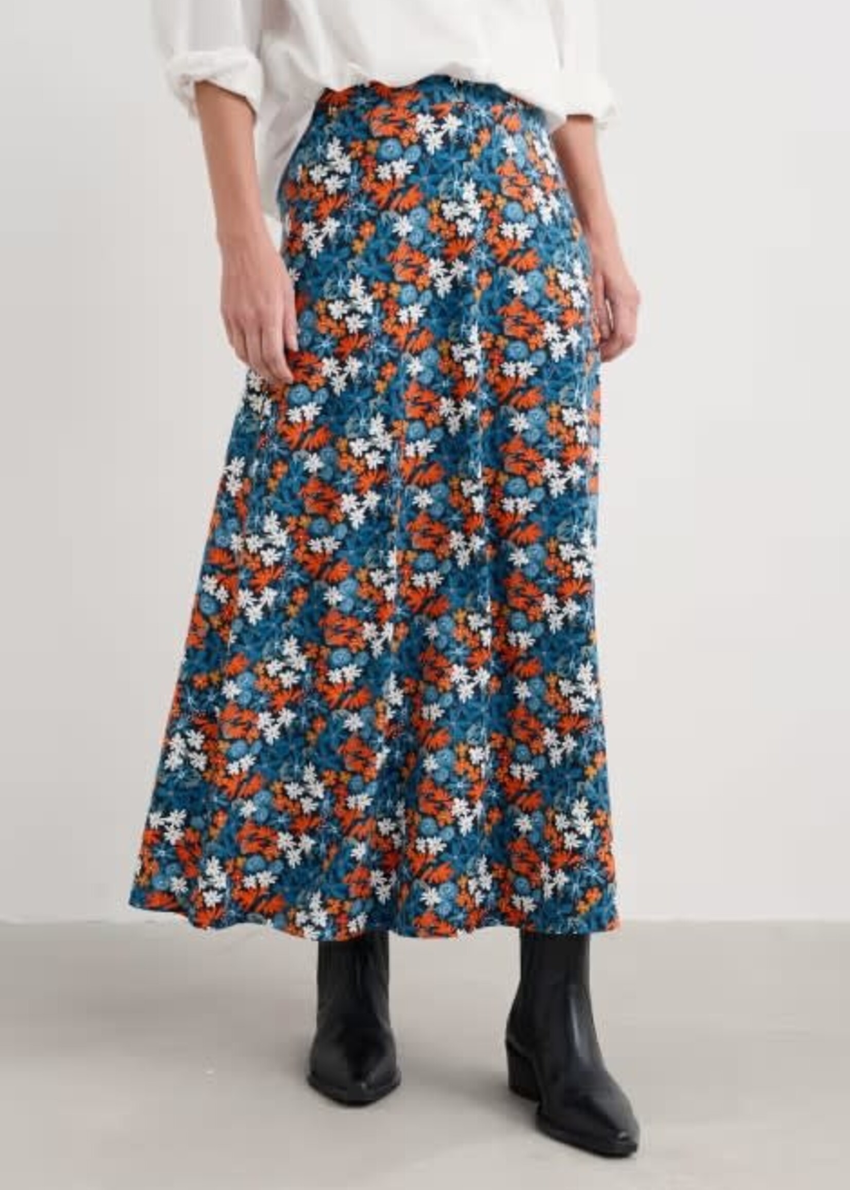 SEASALT CORNWALL SEASALT ROSE SKIRT ANKLE PASTEL GARDEN MARITIME