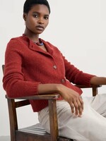 SEASALT CORNWALL SEASALT DAWSON PICK CARDIGAN MERINO RED SAIL
