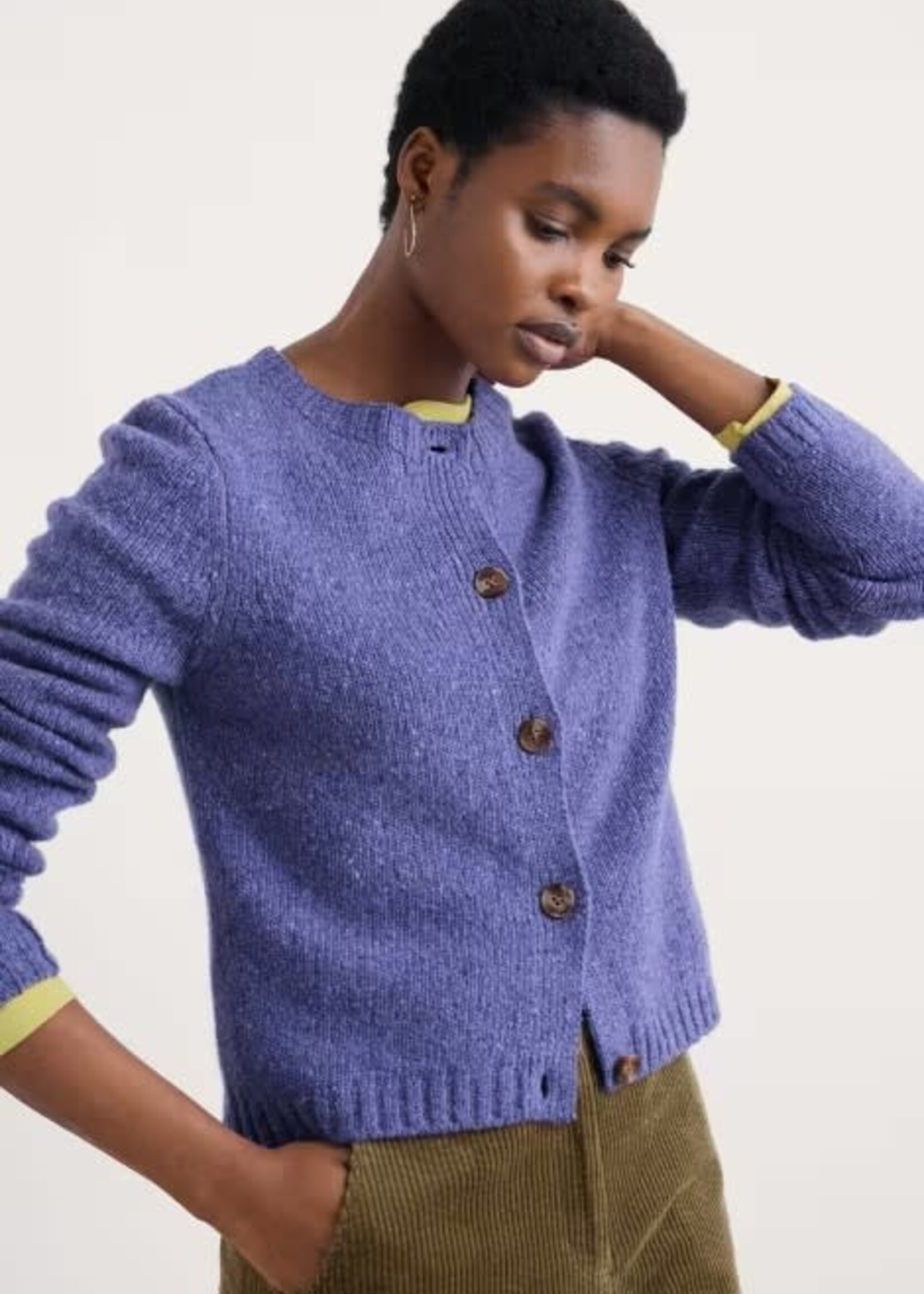 SEASALT CORNWALL SEASALT DAWSON PICK CARDIGAN MERINO BILBERRY