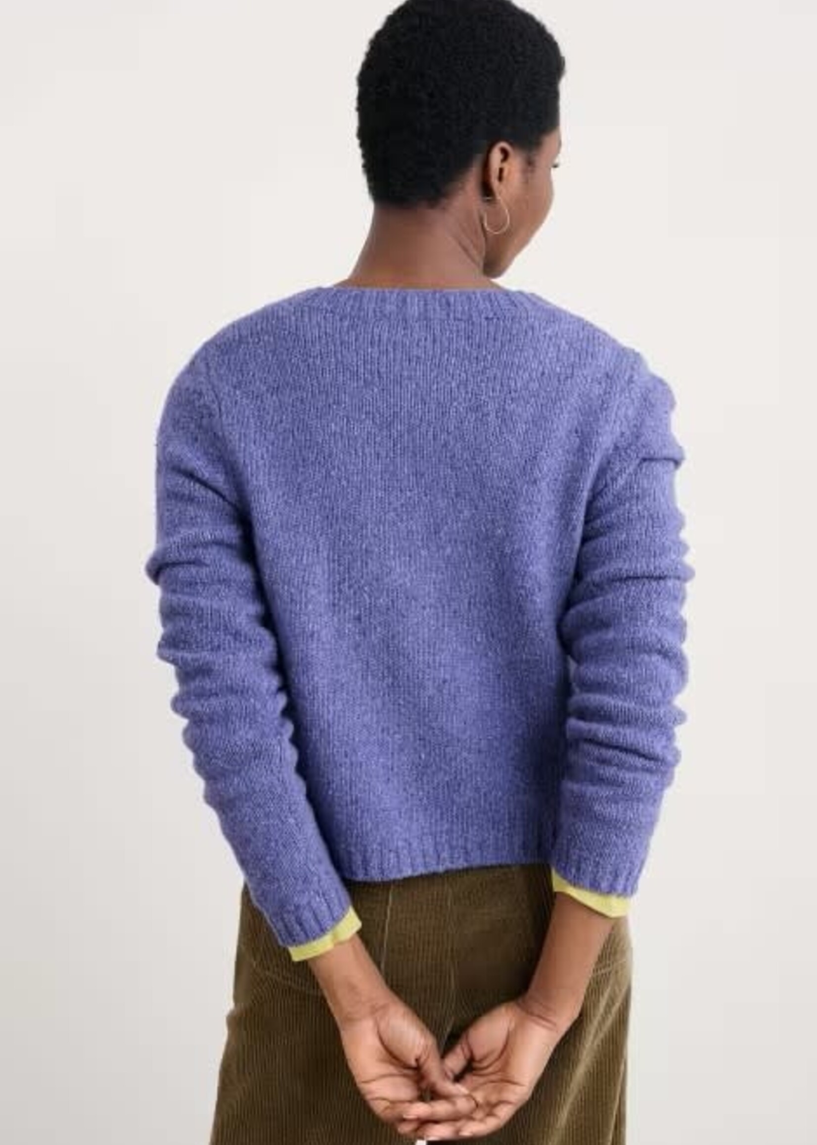 SEASALT CORNWALL SEASALT DAWSON PICK CARDIGAN MERINO BILBERRY