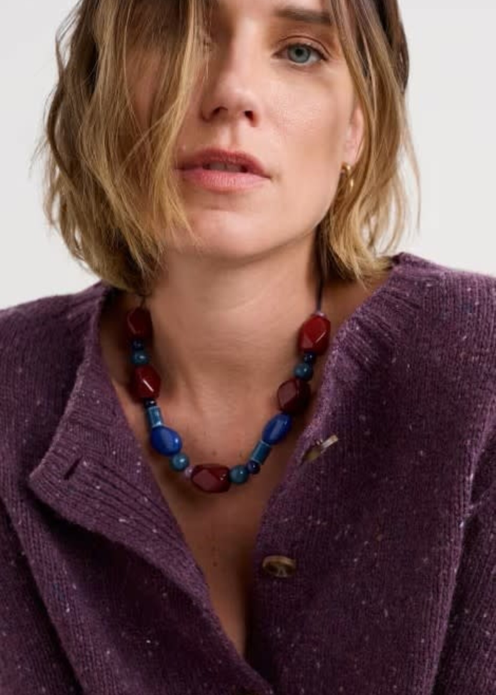 SEASALT CORNWALL SEASALT DAWSON PICK CARDIGAN MERINO GRAPE