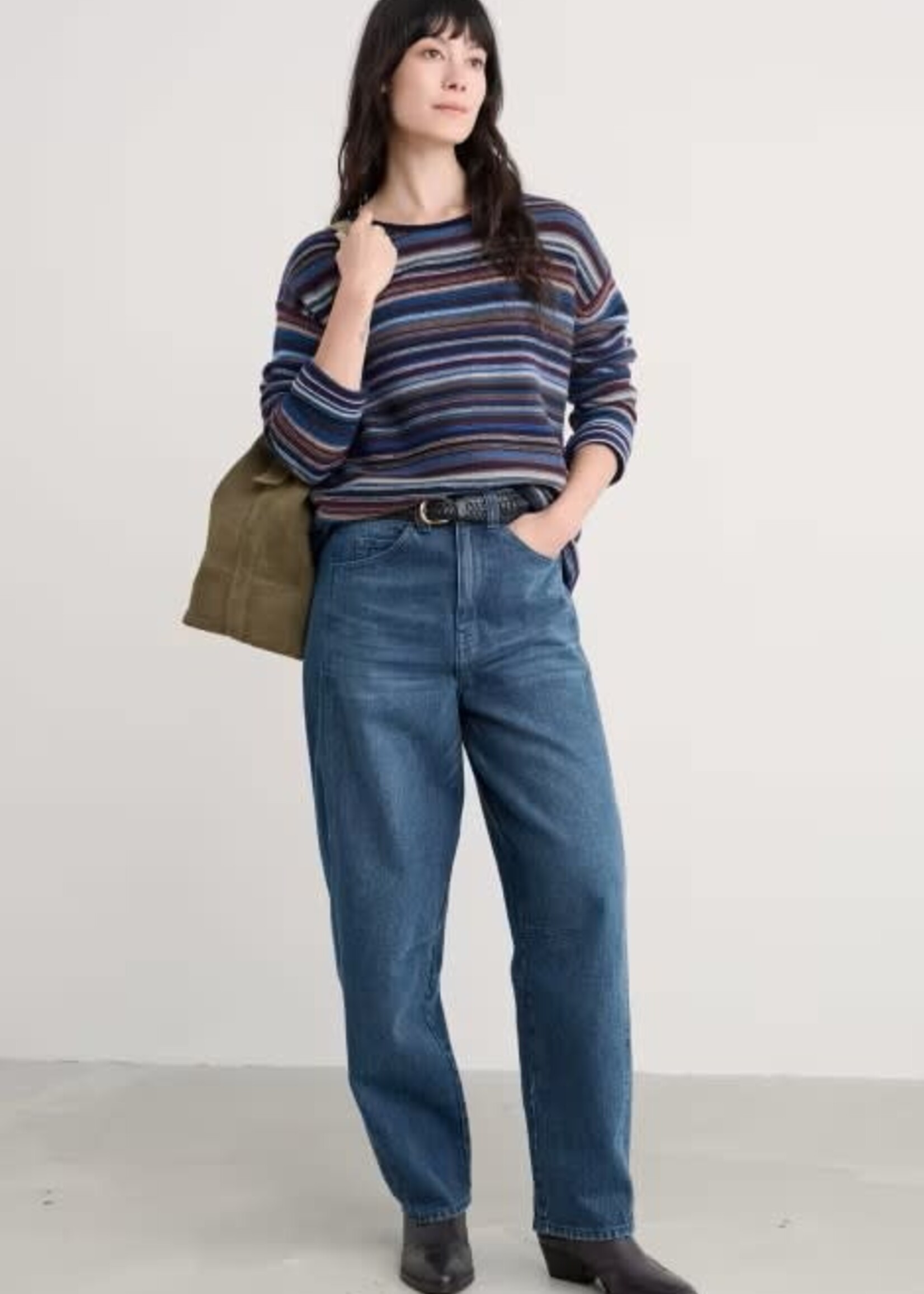 SEASALT CORNWALL SEASALT FRUITY JUMPER II RIPPLE MARKS JETTY MULTI