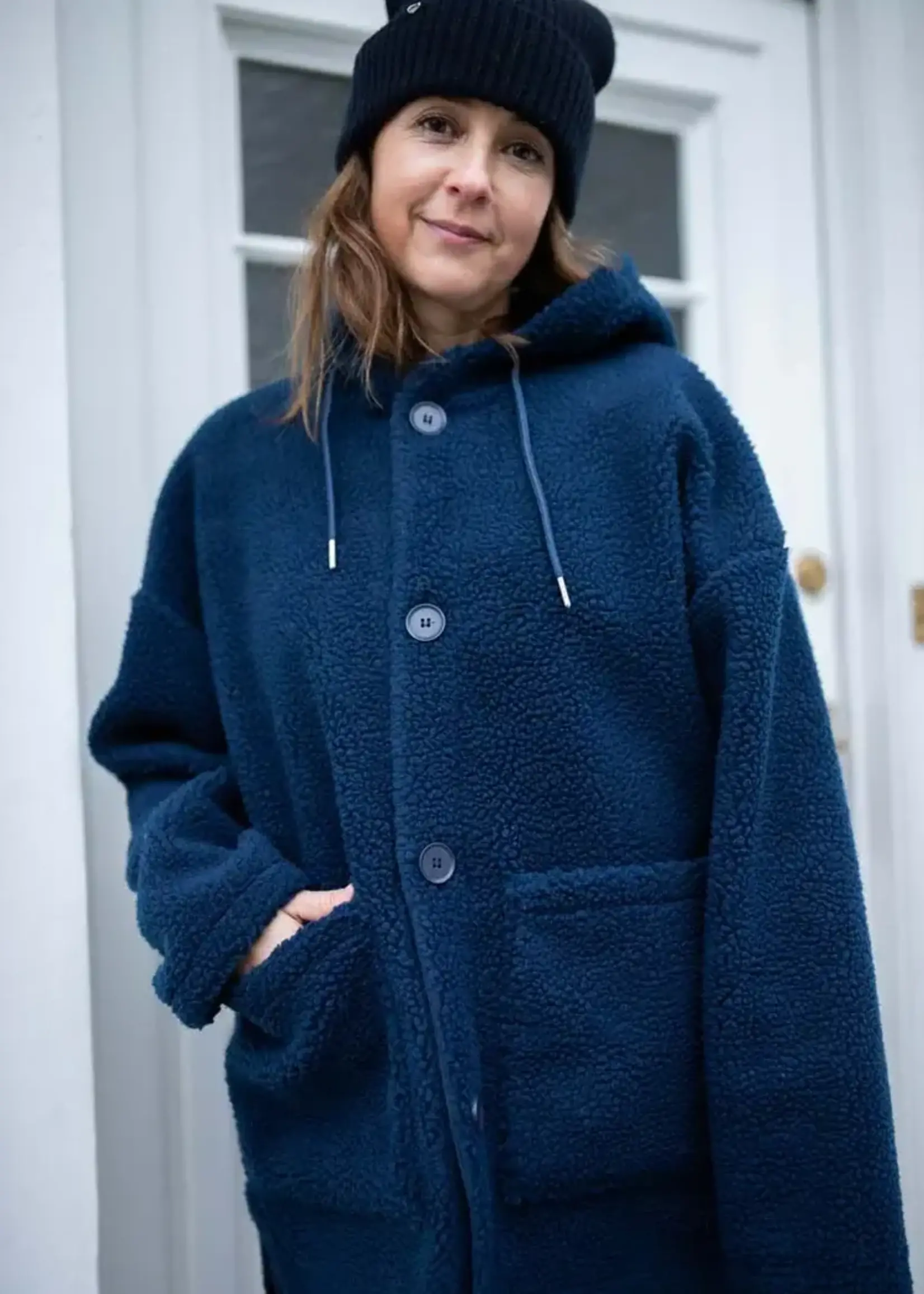 DANEFAE DANEFAE DANEWILLOW FLEECE JACKET NAVY