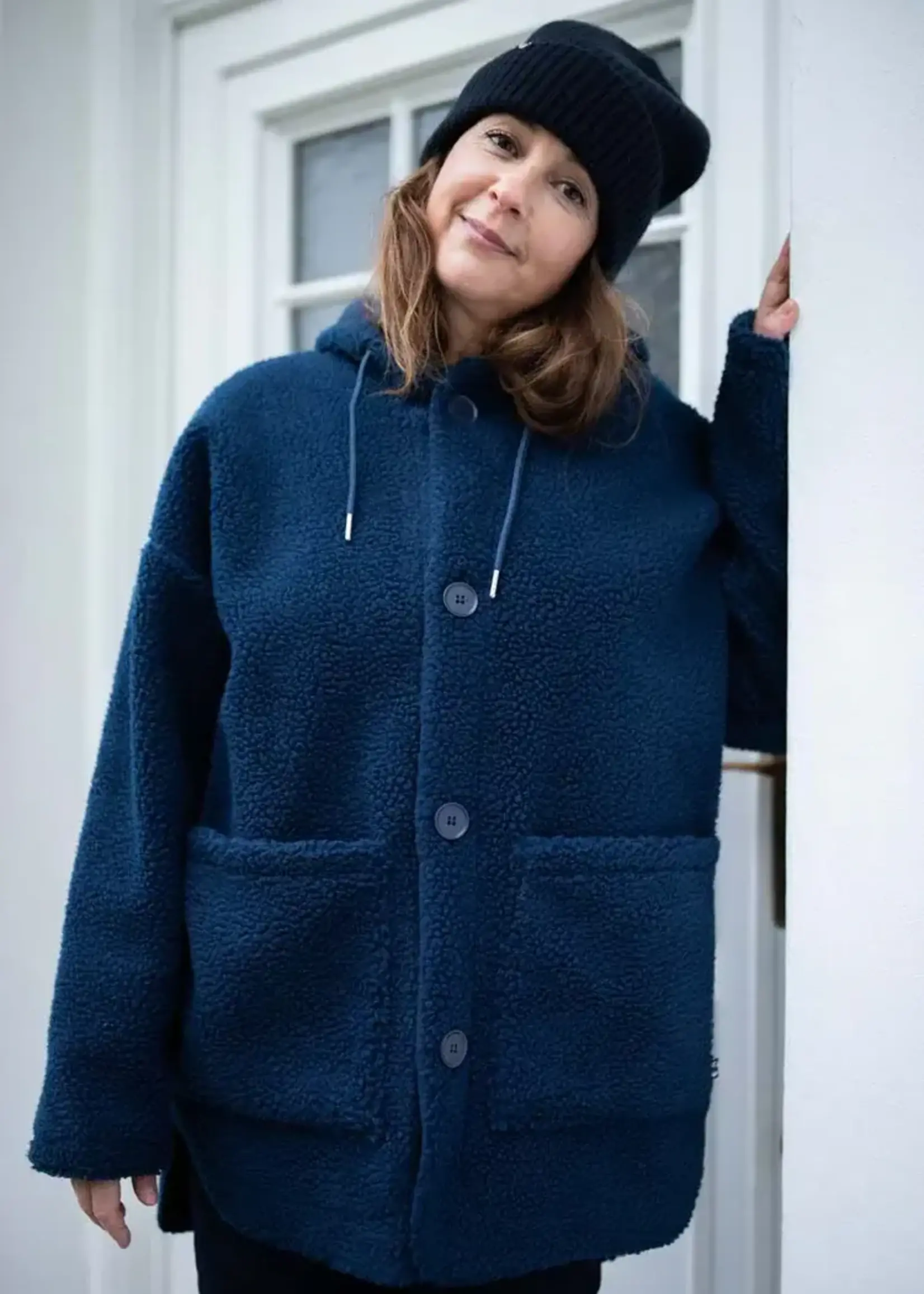 DANEFAE DANEFAE DANEWILLOW FLEECE JACKET NAVY