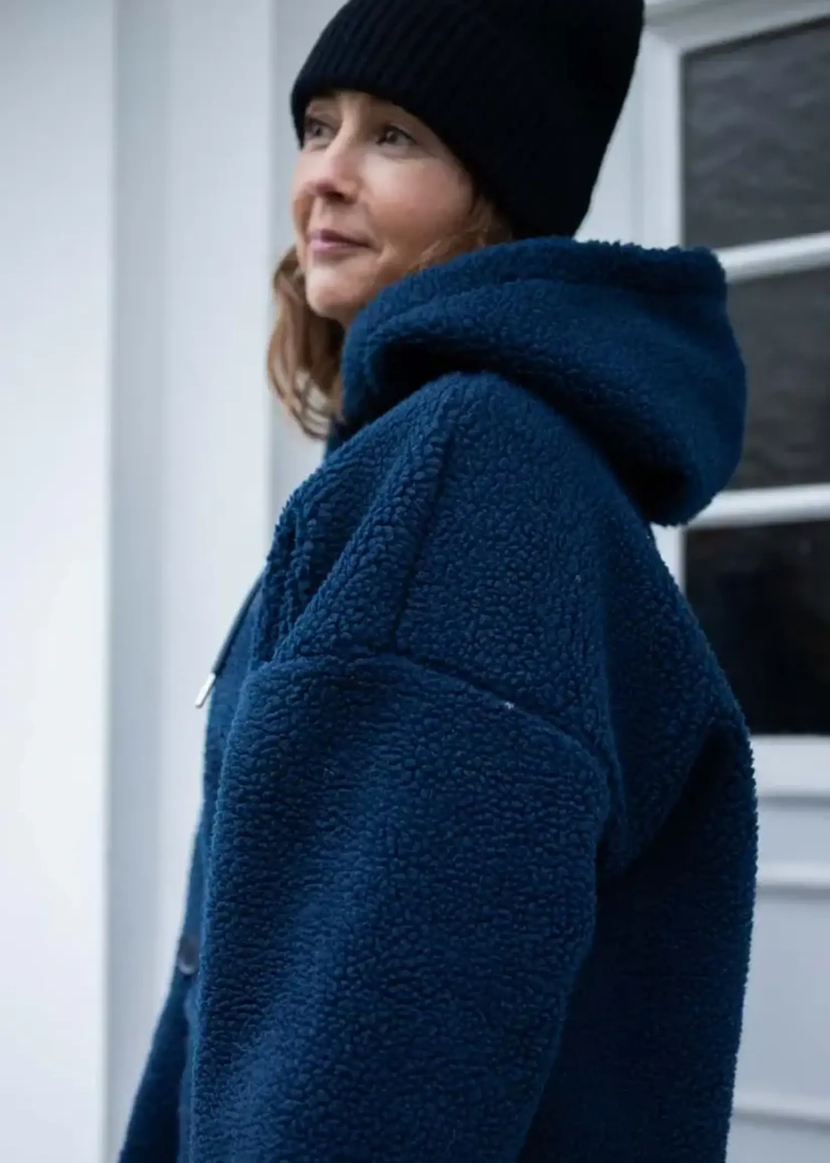 DANEFAE DANEFAE DANEWILLOW FLEECE JACKET NAVY