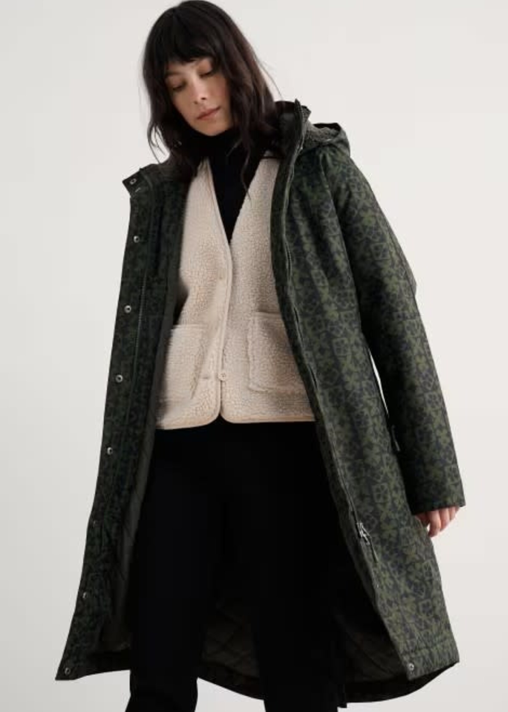 SEASALT CORNWALL SEASALT JANELLE COAT CLAY STAMP HIGHLAND