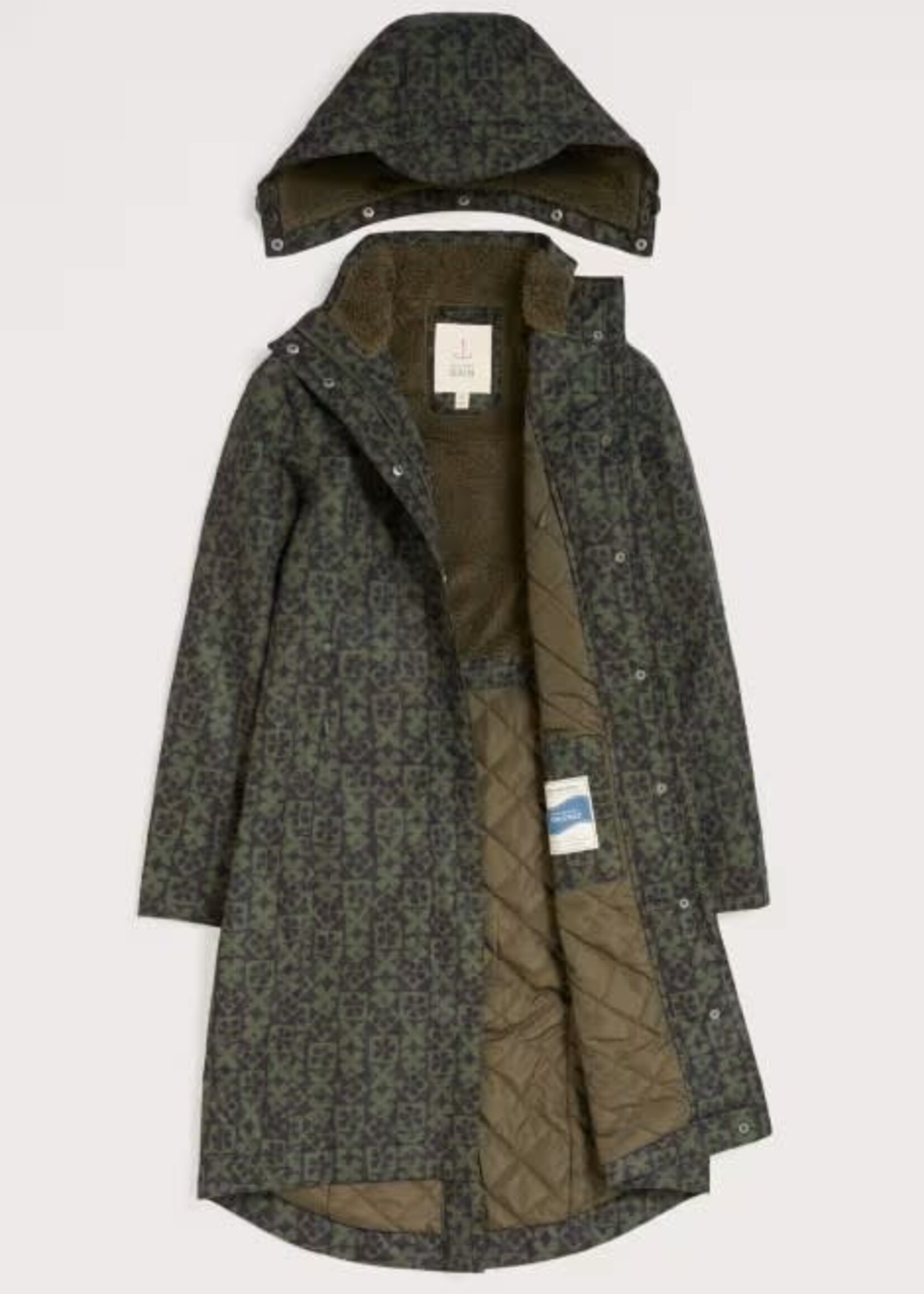 SEASALT CORNWALL SEASALT JANELLE COAT CLAY STAMP HIGHLAND