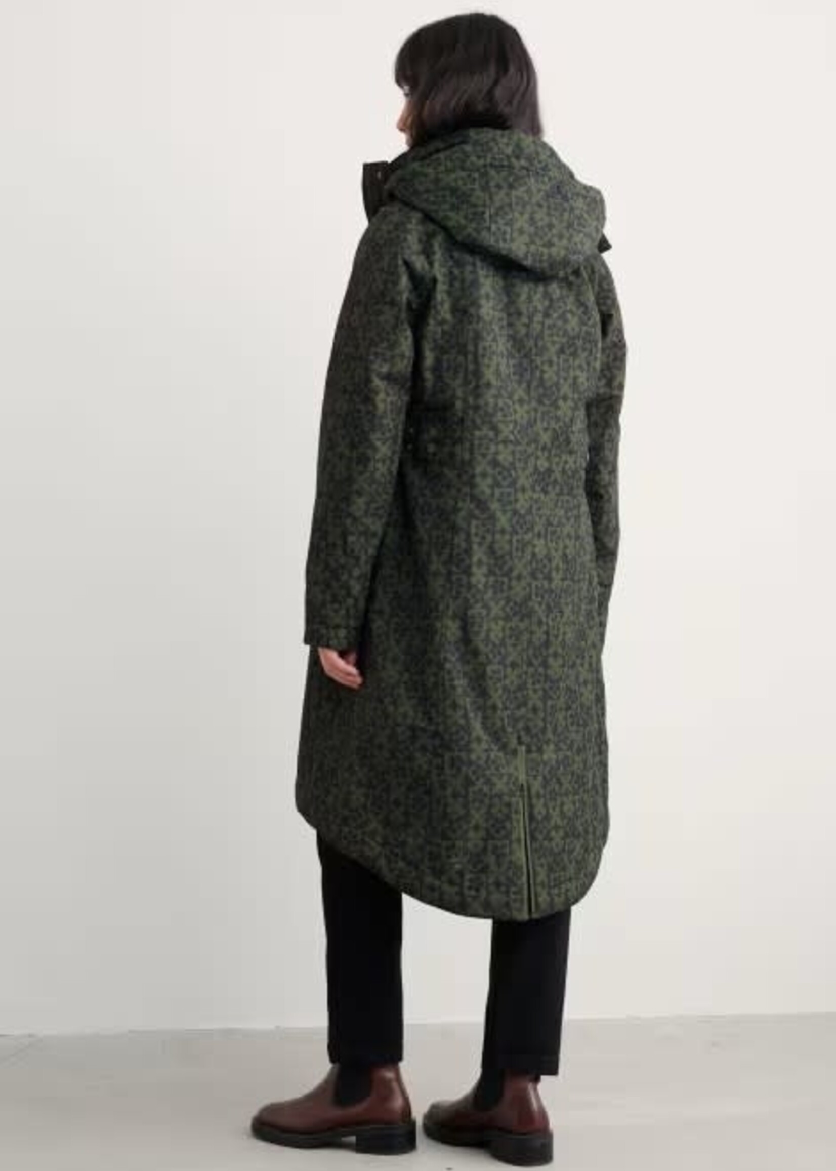 SEASALT CORNWALL SEASALT JANELLE COAT CLAY STAMP HIGHLAND