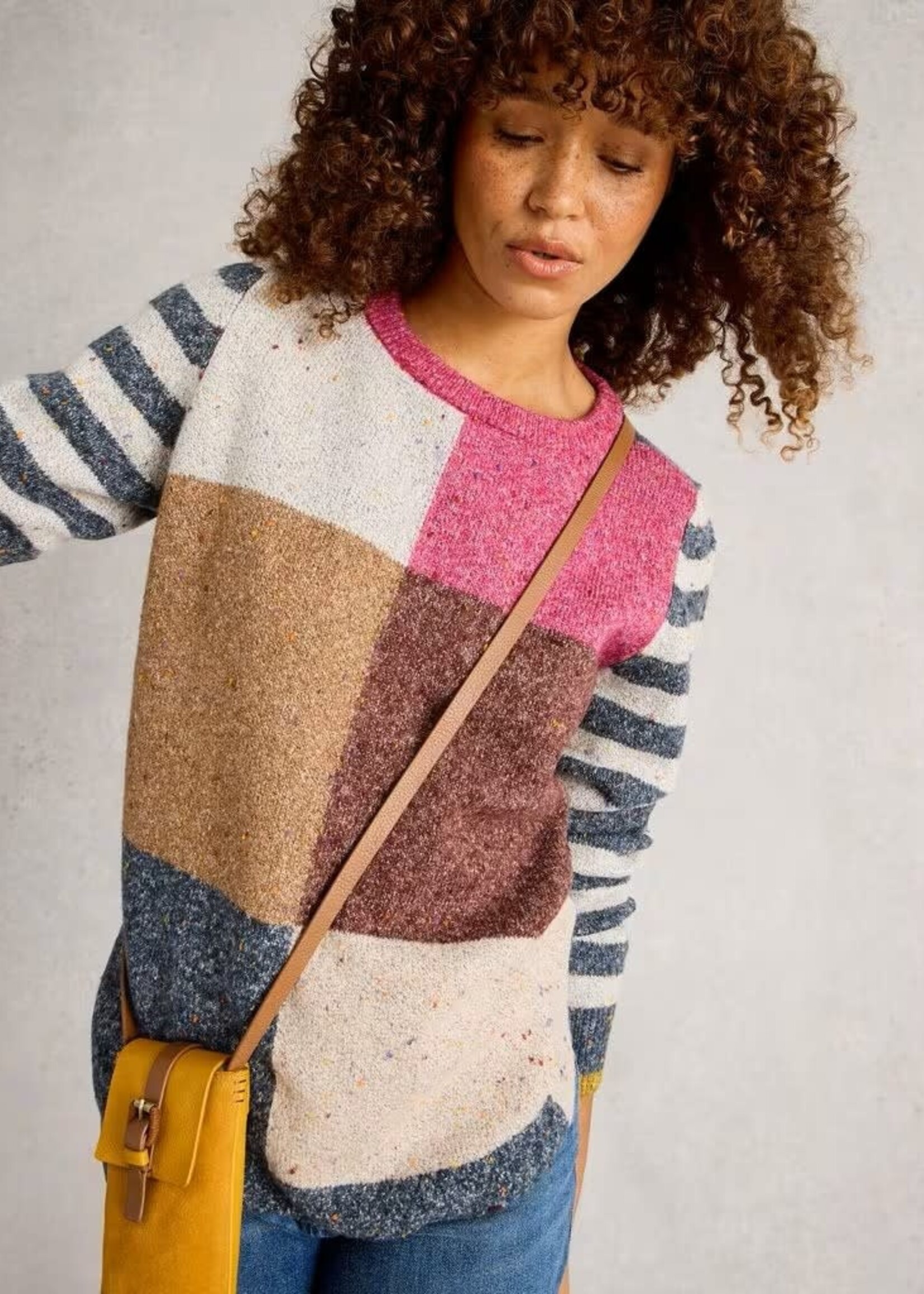 WHITE STUFF WHITE STUFF TALIA NEP CREW NECK JUMPER