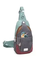 HIDIHI HIDIHI CAROL BACKPACK SLING AQUA DARK GREY