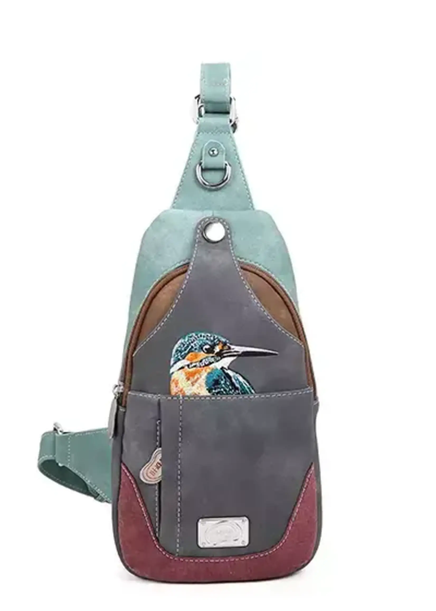 HIDIHI HIDIHI CAROL BACKPACK SLING AQUA DARK GREY