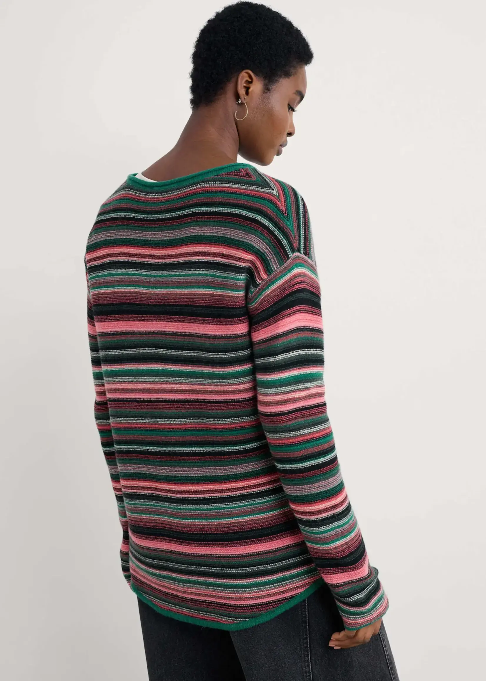 SEASALT CORNWALL SEASALT FRUITY JUMPER II RIPPLE MARKS SQUASH MULTI