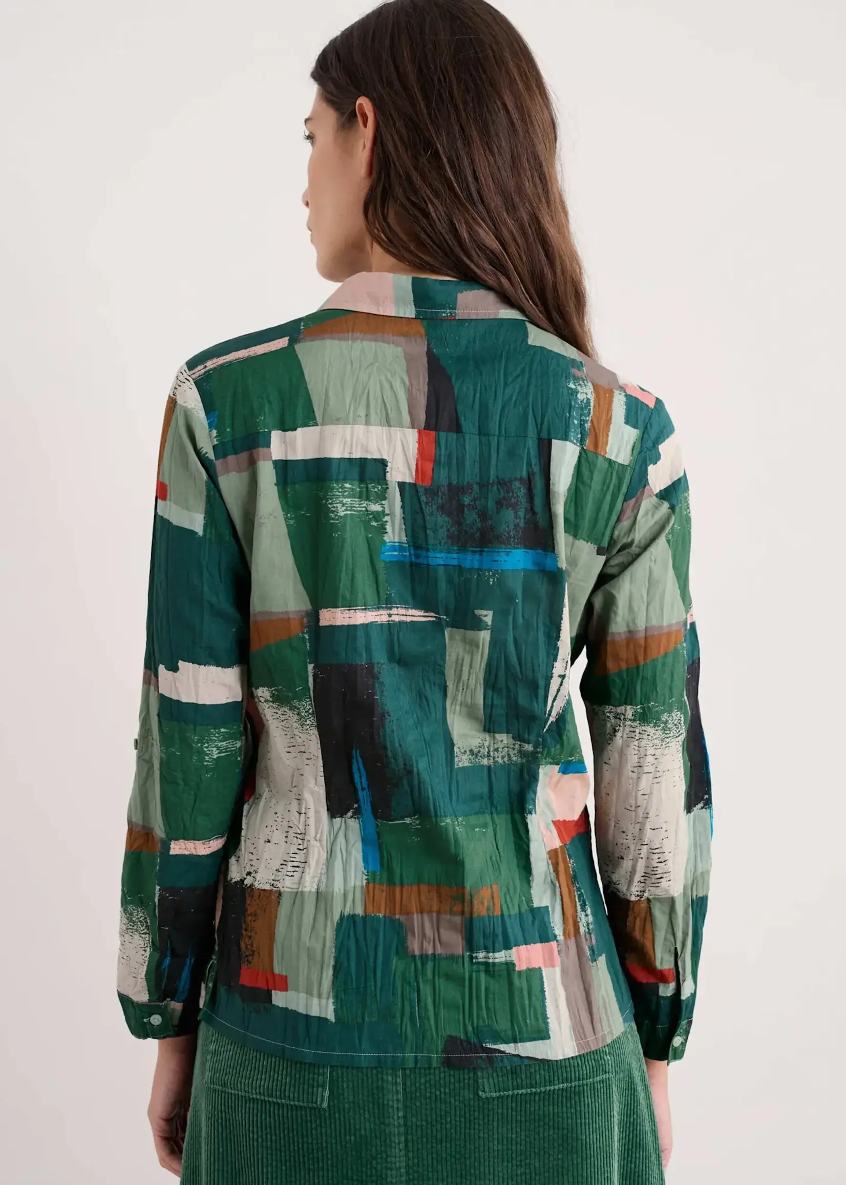 SEASALT CORNWALL SEASALT LARISSA SHIRT AERIAL FIELD COPPICE