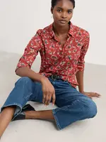 SEASALT CORNWALL SEASALT LARISSA SHIRT ARTIST CAMELLIA RED SAIL
