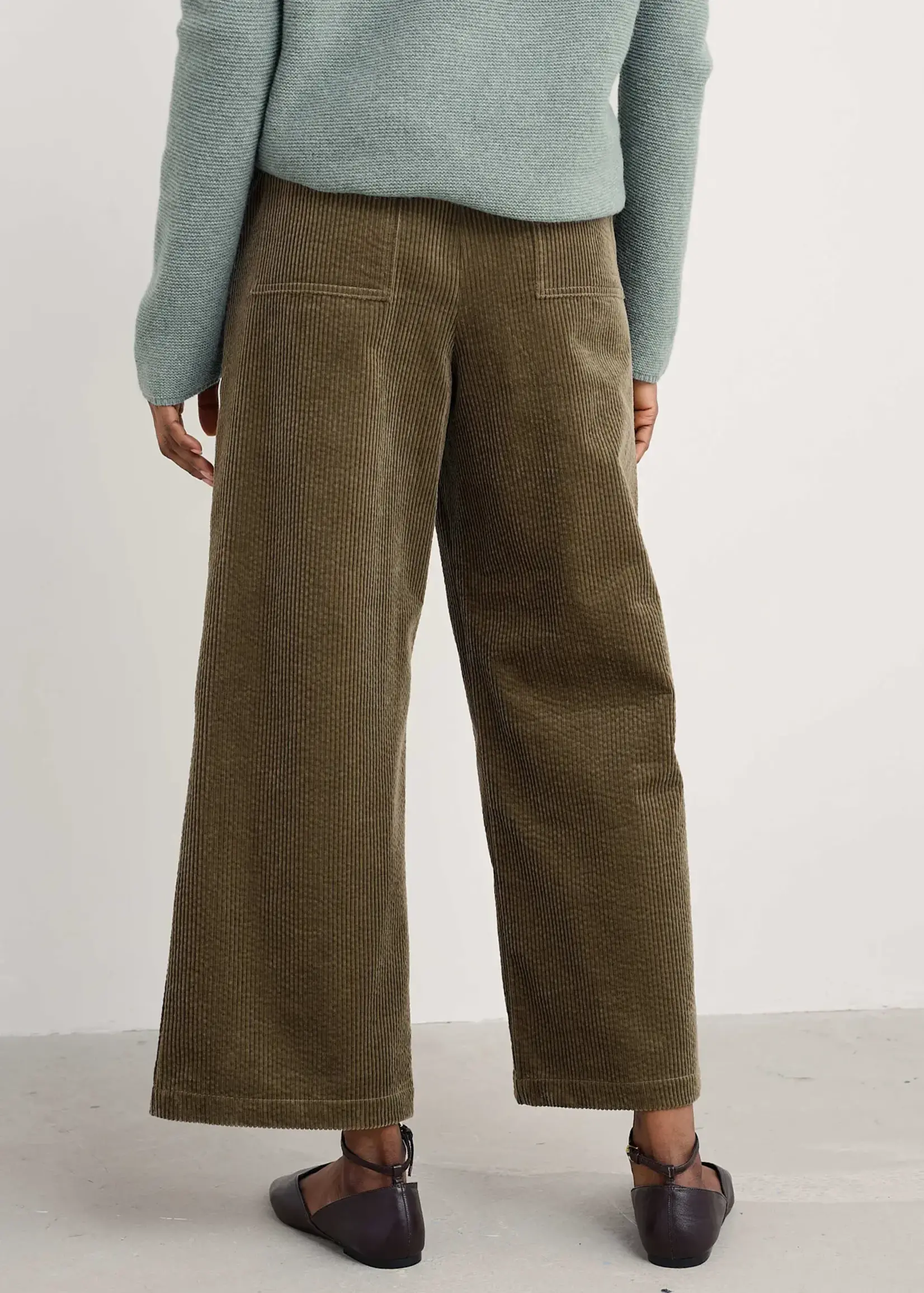 SEASALT CORNWALL SEASALT ASPHODEL TROUSER DARK SEAGRASS