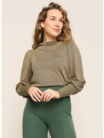 VERY CHERRY VERY CHERRY MAYA TOP LUREX ROSEMARY GREEN