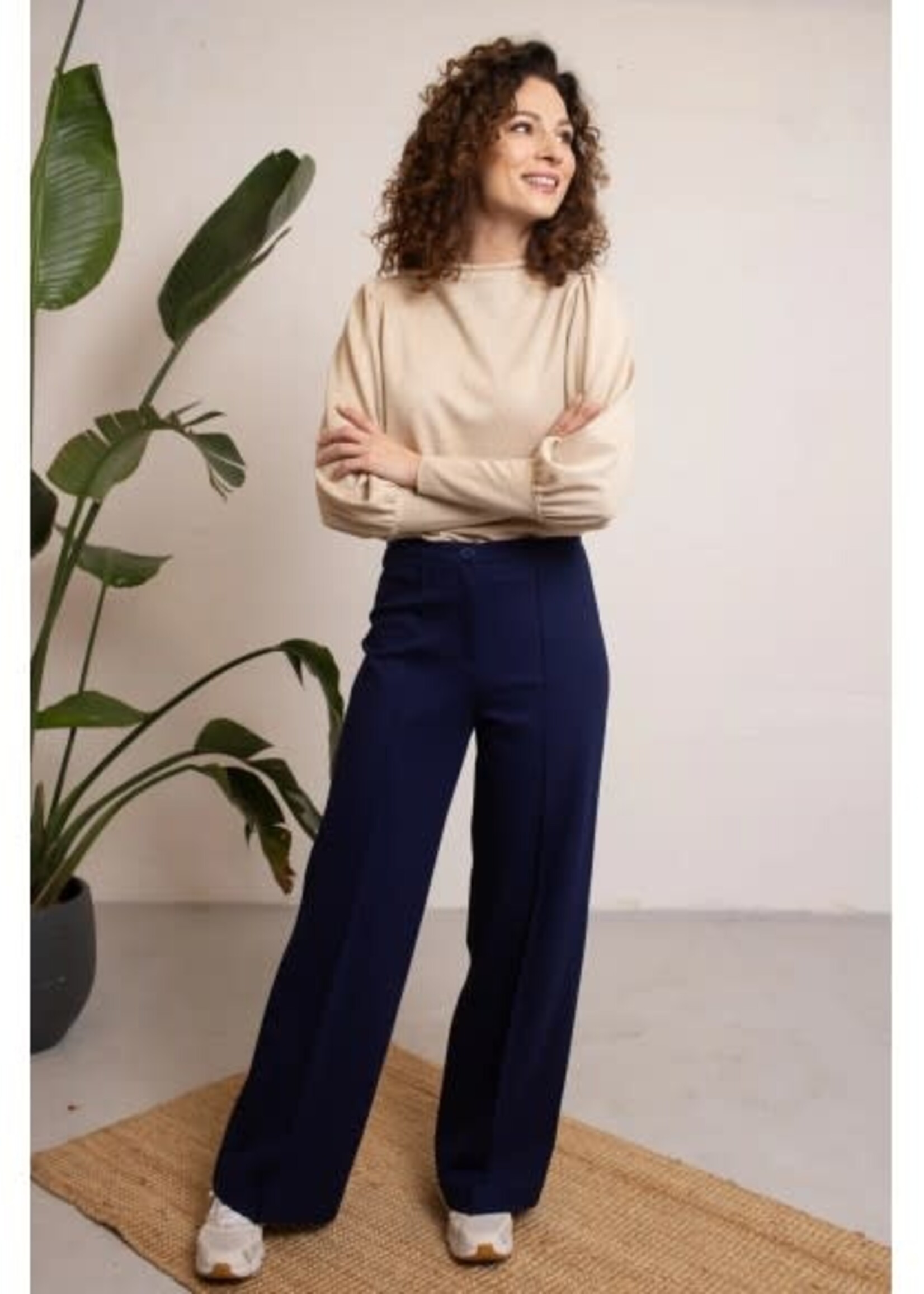 VERY CHERRY VERY CHERRY TAYLOR PANTS PUNTY NAVY