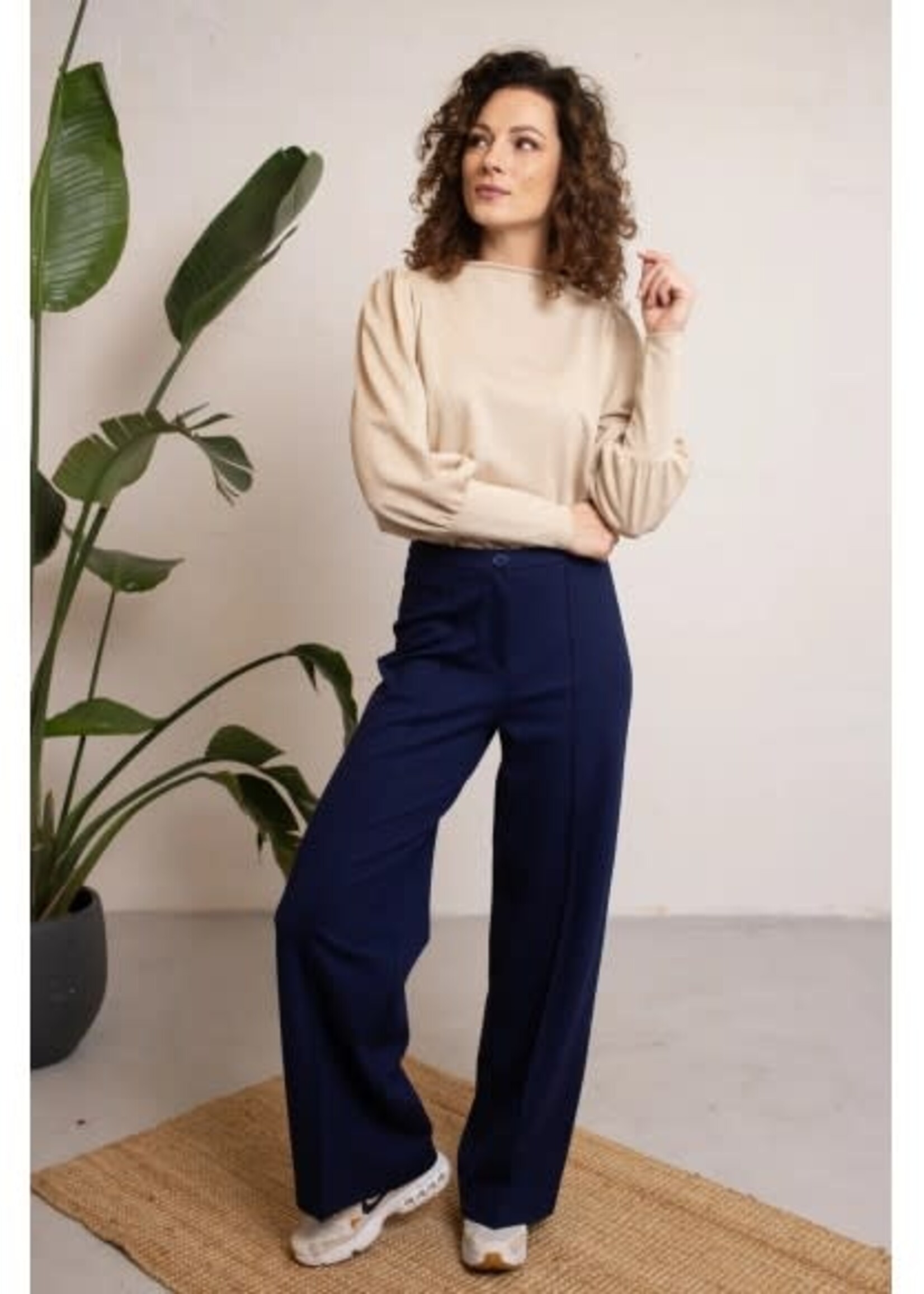 VERY CHERRY VERY CHERRY TAYLOR PANTS PUNTY NAVY