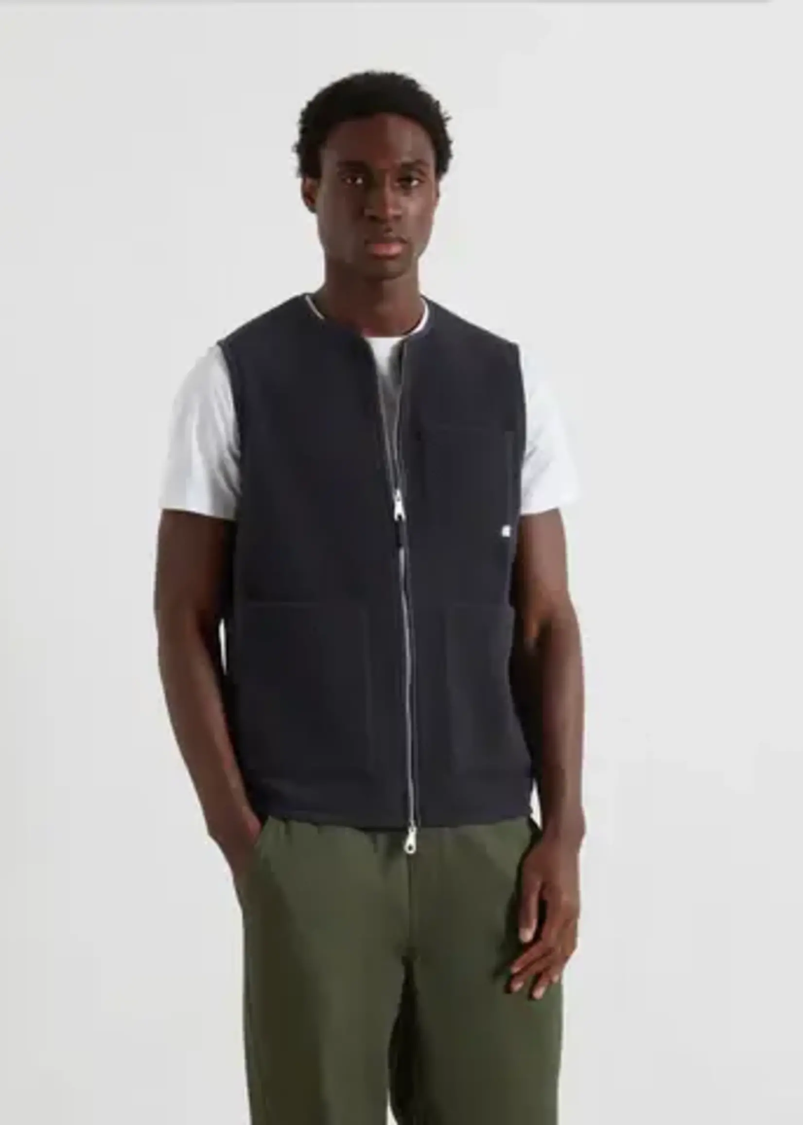 FARAH FARAH ABBOTT GILET TRUE NAVY