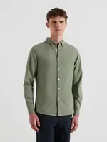 FARAH FARAH BREWER SLIM FIT ORGANIC COTTON OXFORD SHIRT TARRAGON GREEN