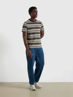 FARAH FARAH WEIR STRIPE SS T HIRT ROSEMARY