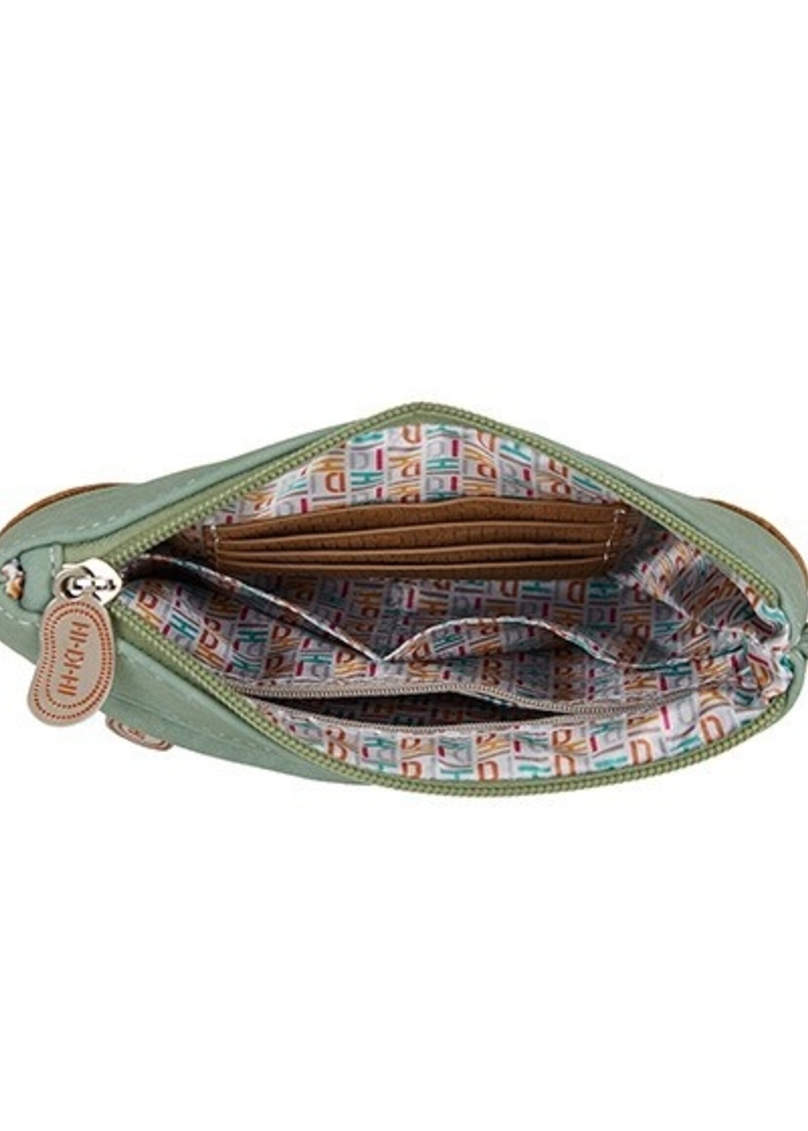 HIDIHI HIDIHI MELODIE CROSSBODY LIGHT GREEN COGNAC
