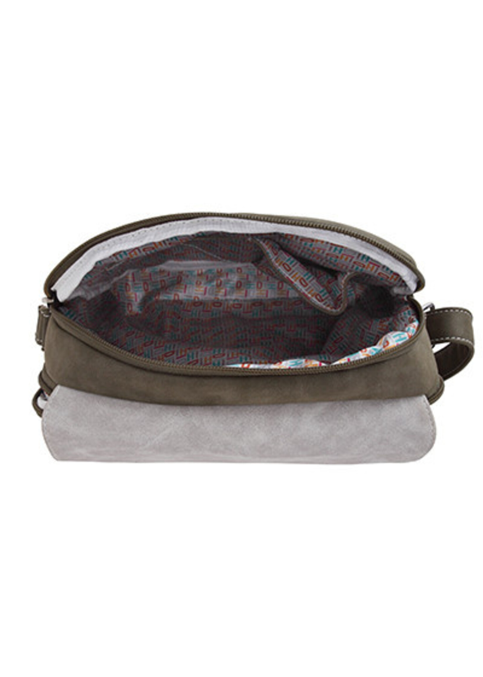 HIDIHI HIDIHI SCHOUDERTAS ARMY GREEN LIGHT GREY