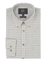 VIYELLA VIYELLA SHIRT MINI TATTERSALL CHECK BUTTON DOWN  80% COTON 20% WOOL PLUM