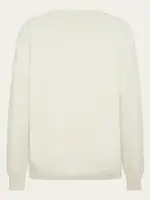 KNOWLEDGE COTTON APPAREL KNOWLEDGE COTTON APP CREW NECK SWEATER EGRET