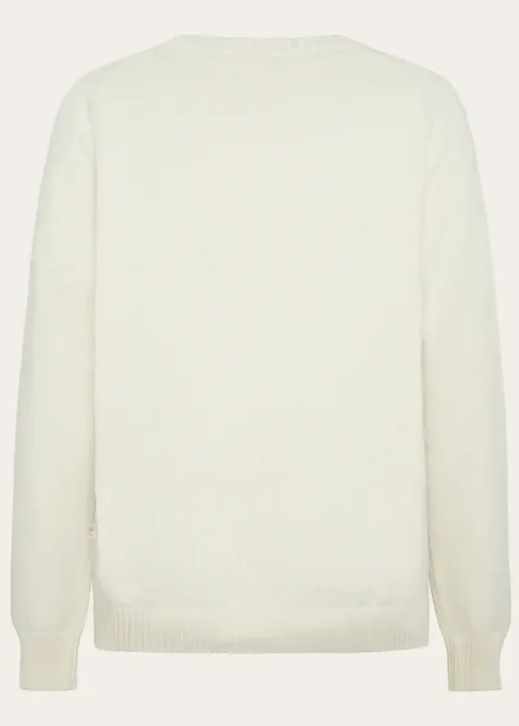 KNOWLEDGE COTTON APPAREL KNOWLEDGE COTTON APP CREW NECK SWEATER EGRET