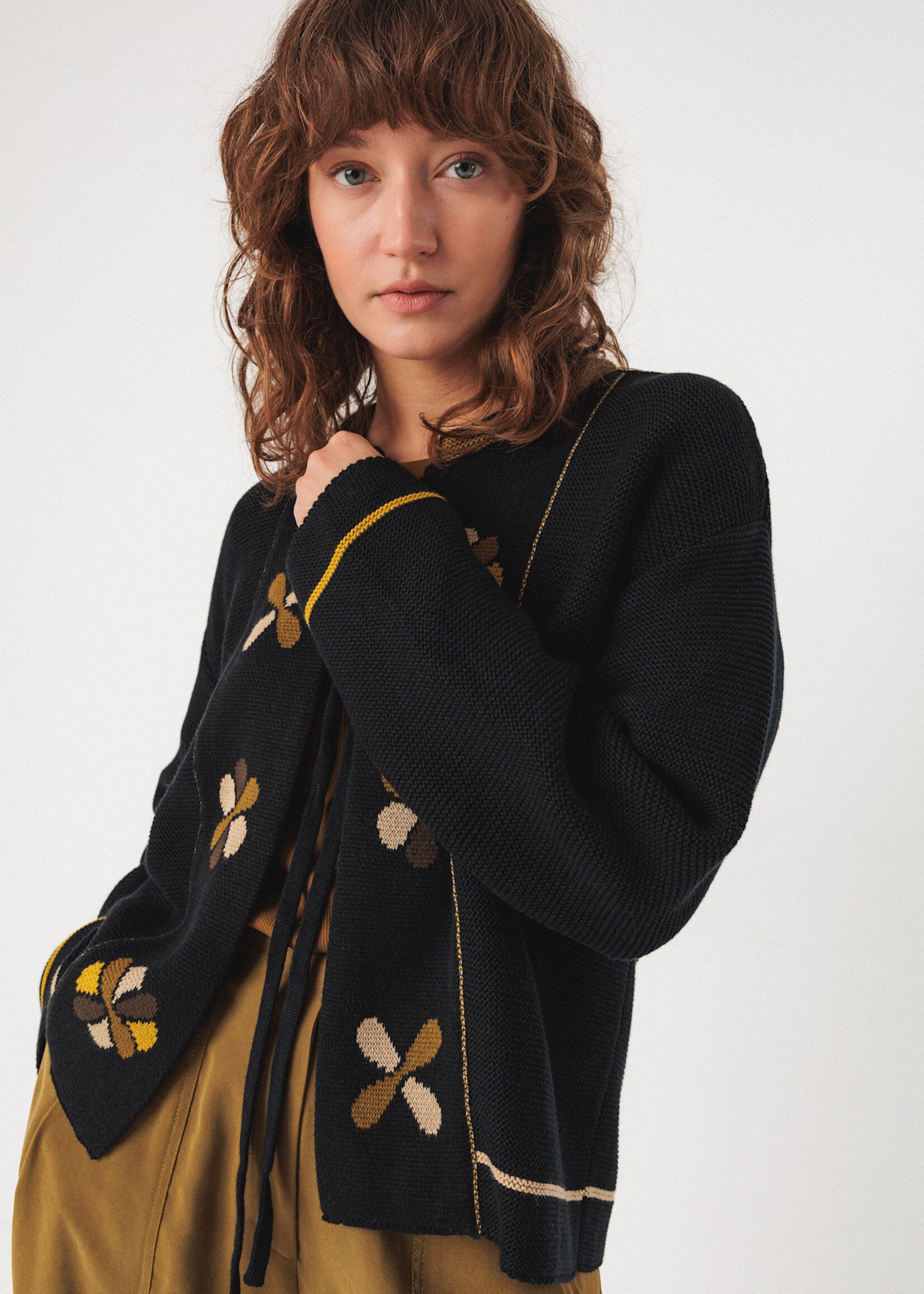 SKFK SKFK EDUNXE GOTS CARDIGAN BLACK