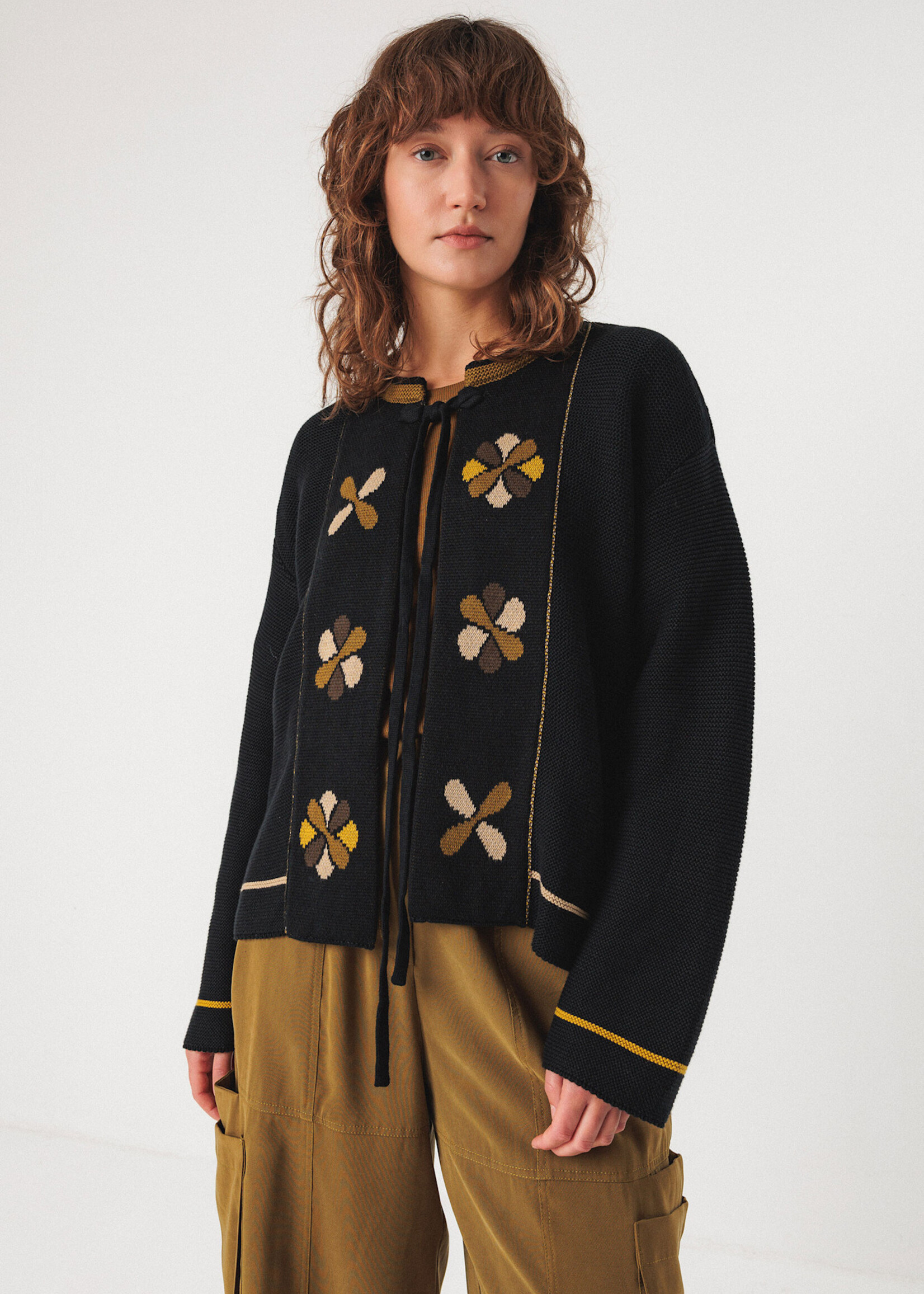 SKFK SKFK EDUNXE GOTS CARDIGAN BLACK