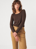 SKFK SKFK ZUR 7 DARK BROWN TOP