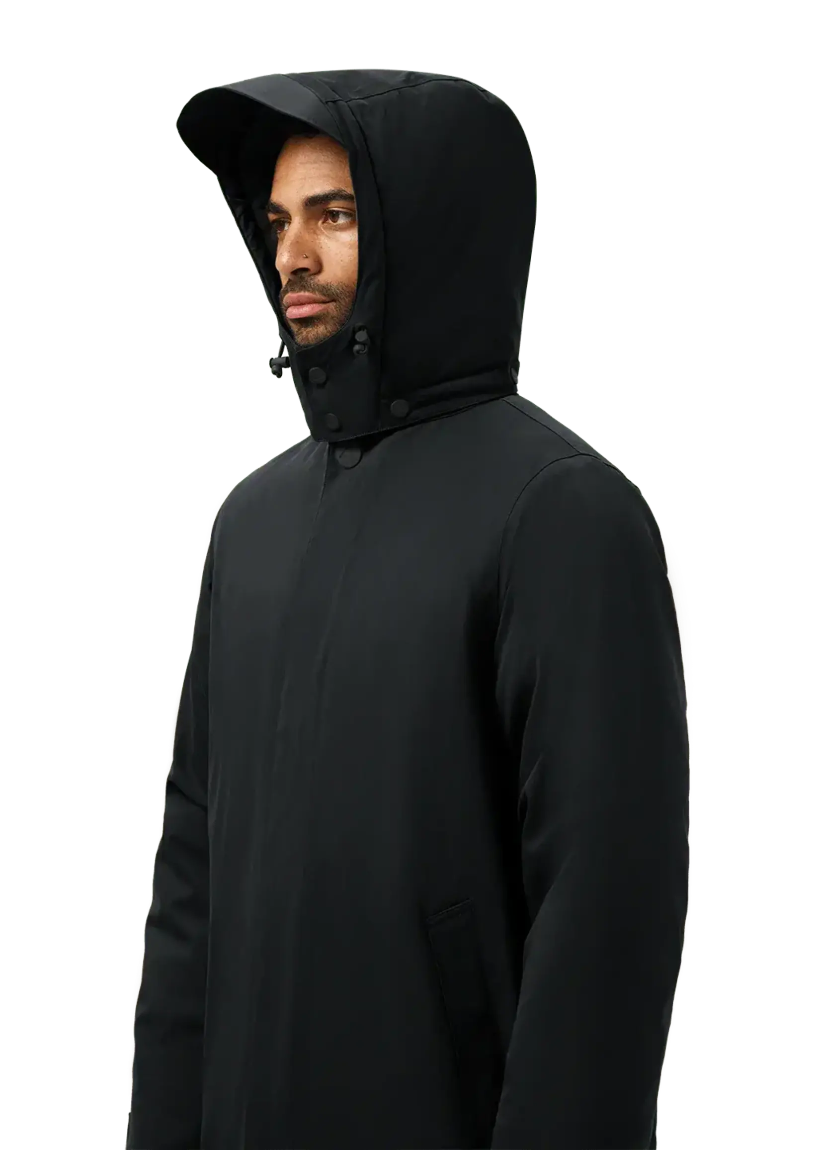 MAIUM MAIUM RAINWEAR MAC PADDED BLACK