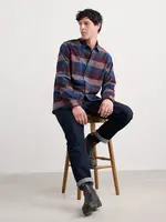 SEASALT CORNWALL SEASALT MEN’S FATHOMER SHIRT TRYSTAN CONKER