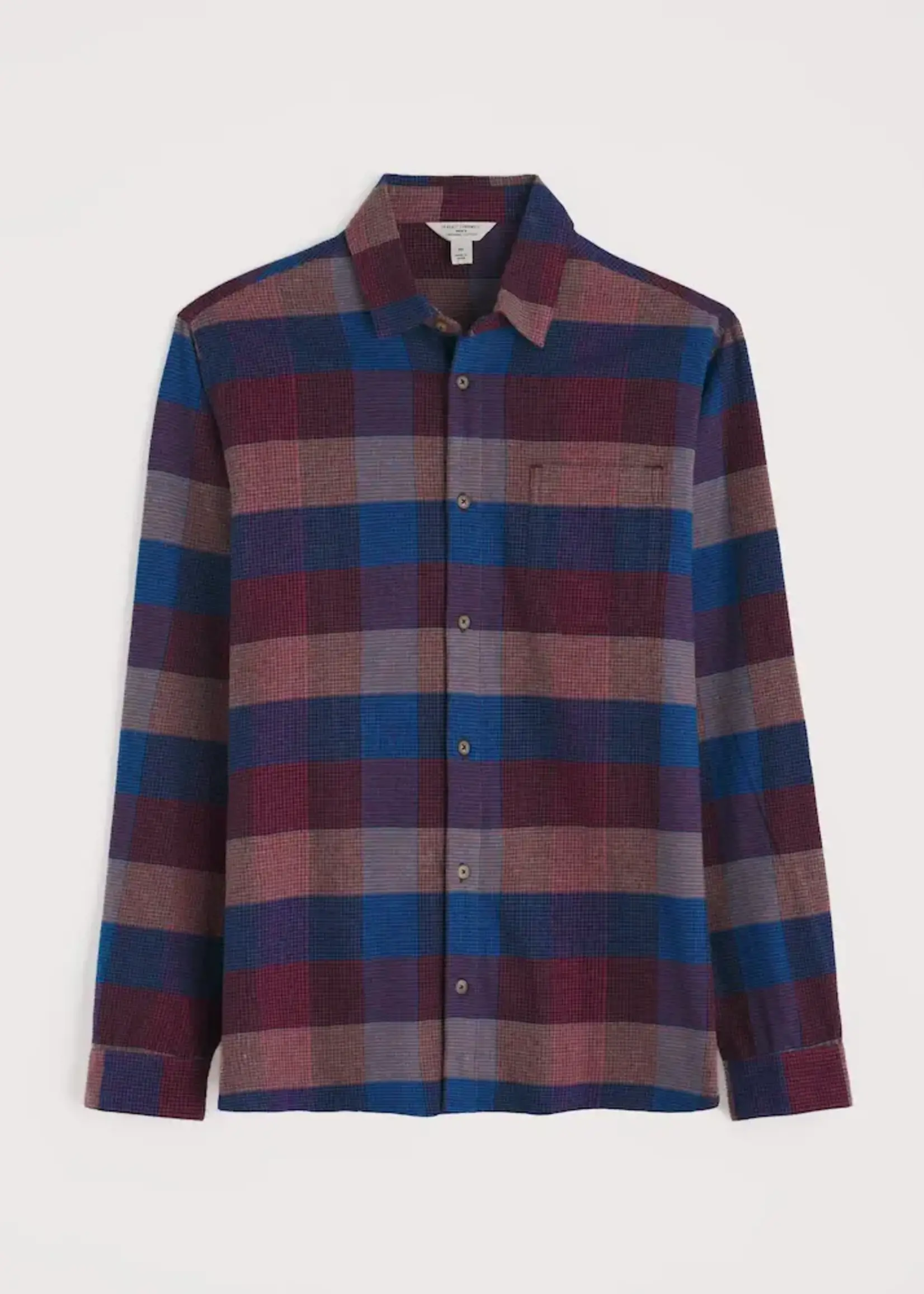 SEASALT CORNWALL SEASALT MEN’S FATHOMER SHIRT TRYSTAN CONKER