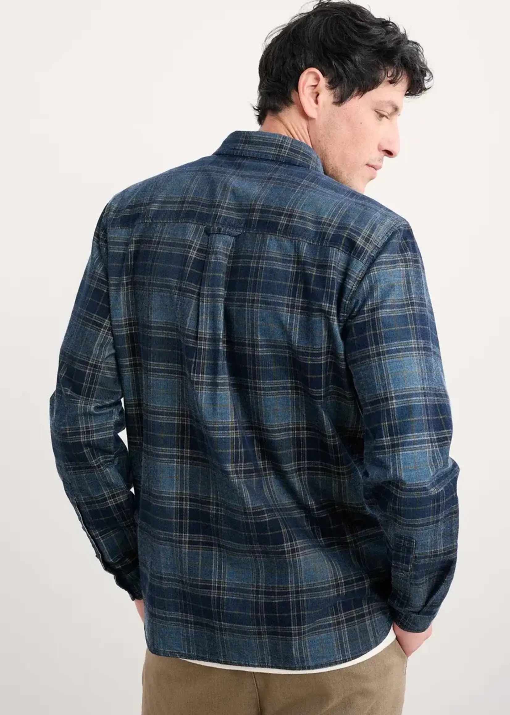 SEASALT CORNWALL SEASALT MEN’S SHOREMAN SHIRT CORD GERENS HYDRANGEA