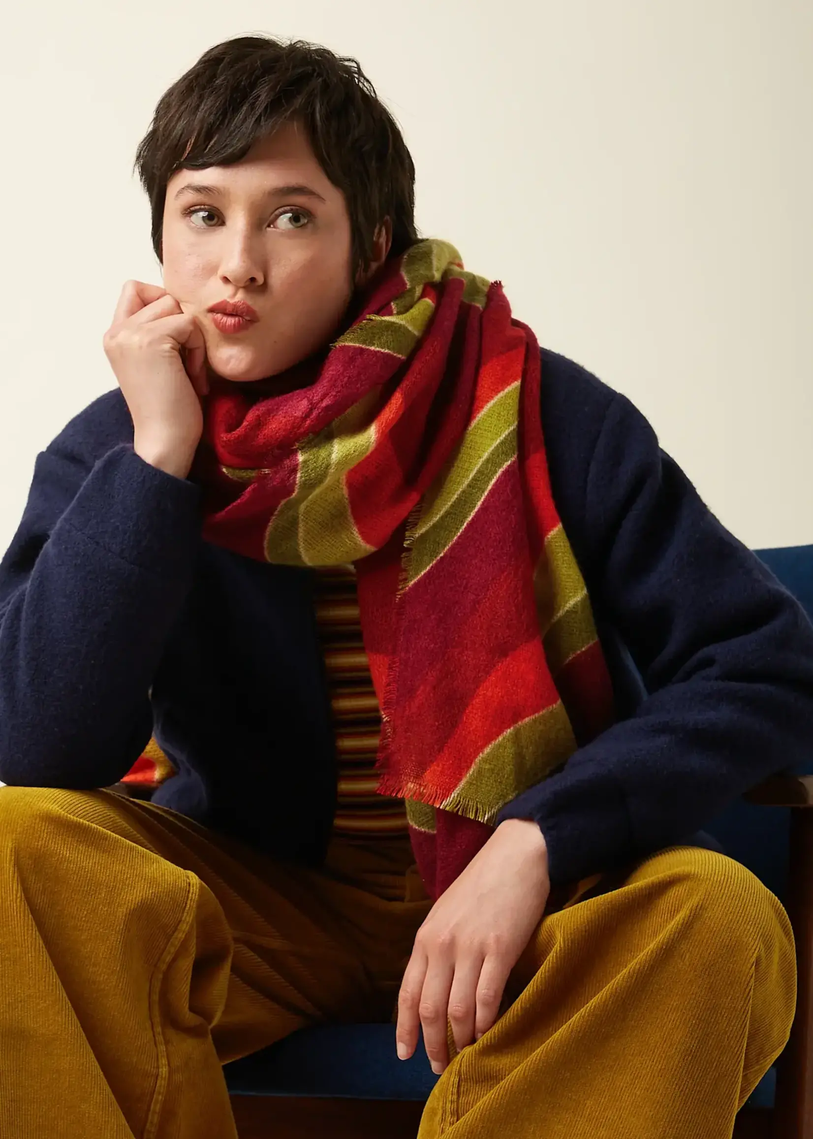 KING LOUIE KING LOUIE RAZZLE SCARF RIO RED