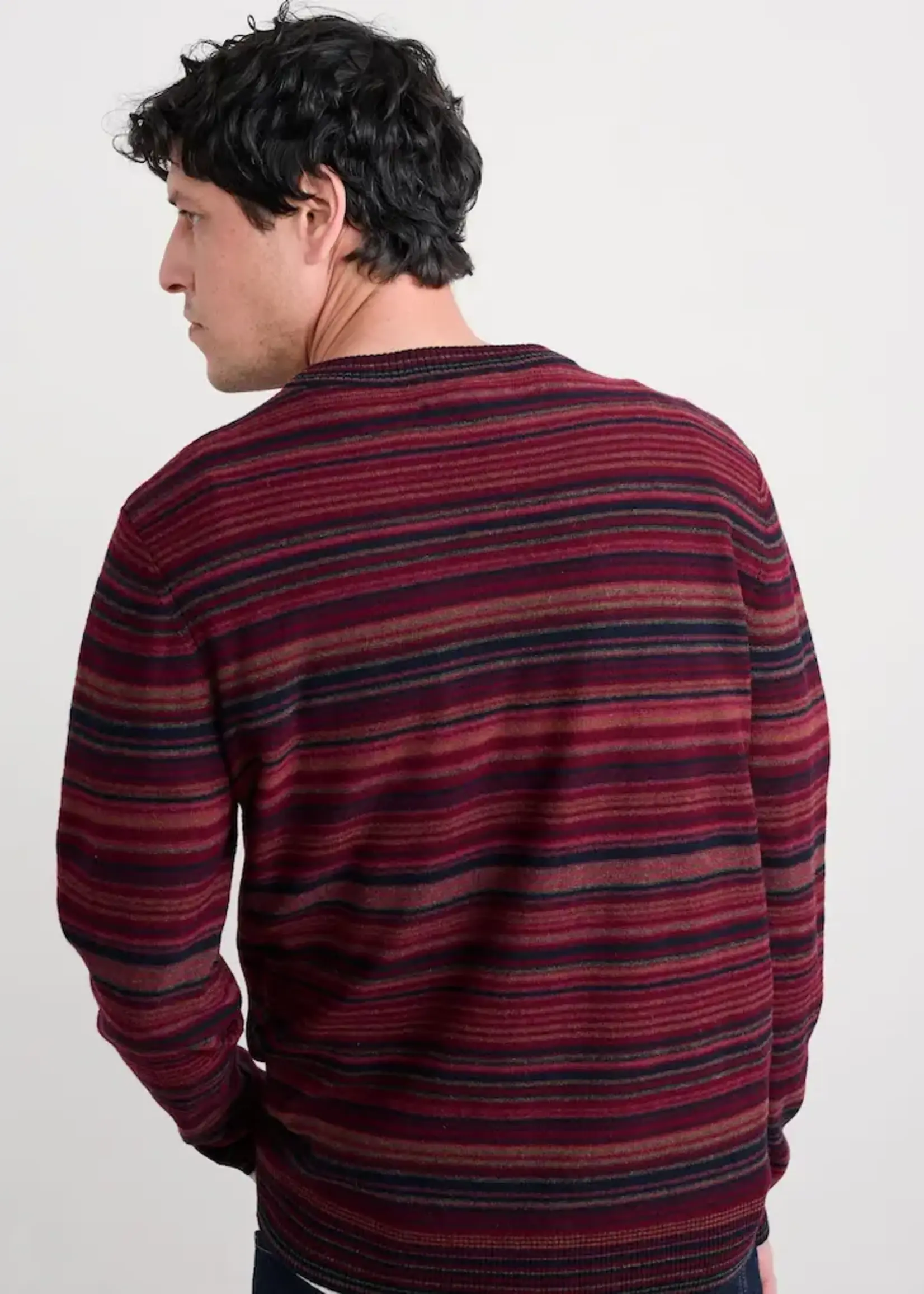 SEASALT CORNWALL SEASALT MEN’S NOTEBOOK JUMPER DIZZARD CONKER