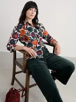 SEASALT CORNWALL SEASALT LARISSA SHIRT FIGURATIVE FLORAL ARAN