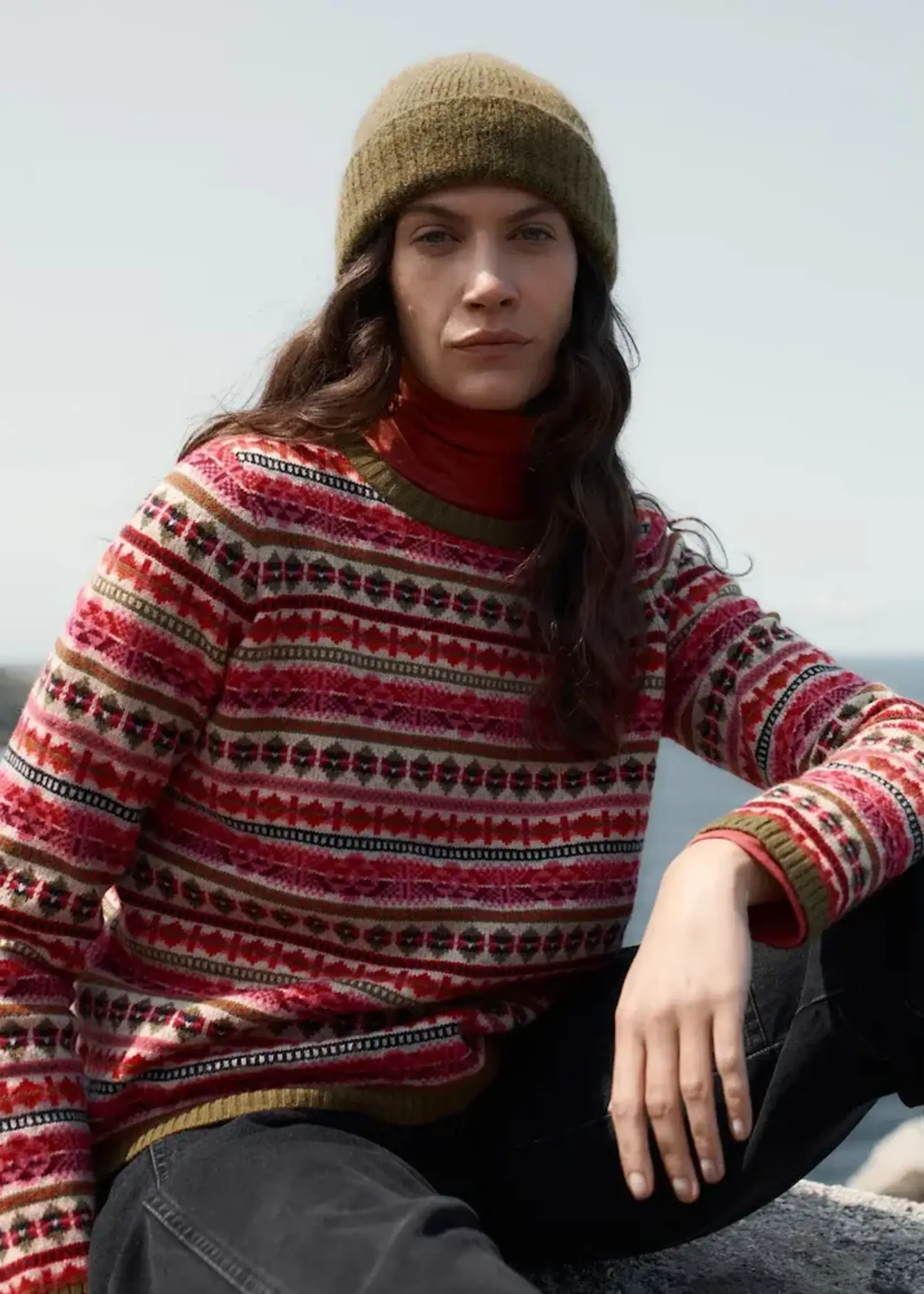 SEASALT CORNWALL SEASALT PERCELLA COVE JUMPER SCILLIA ARAN MULTI