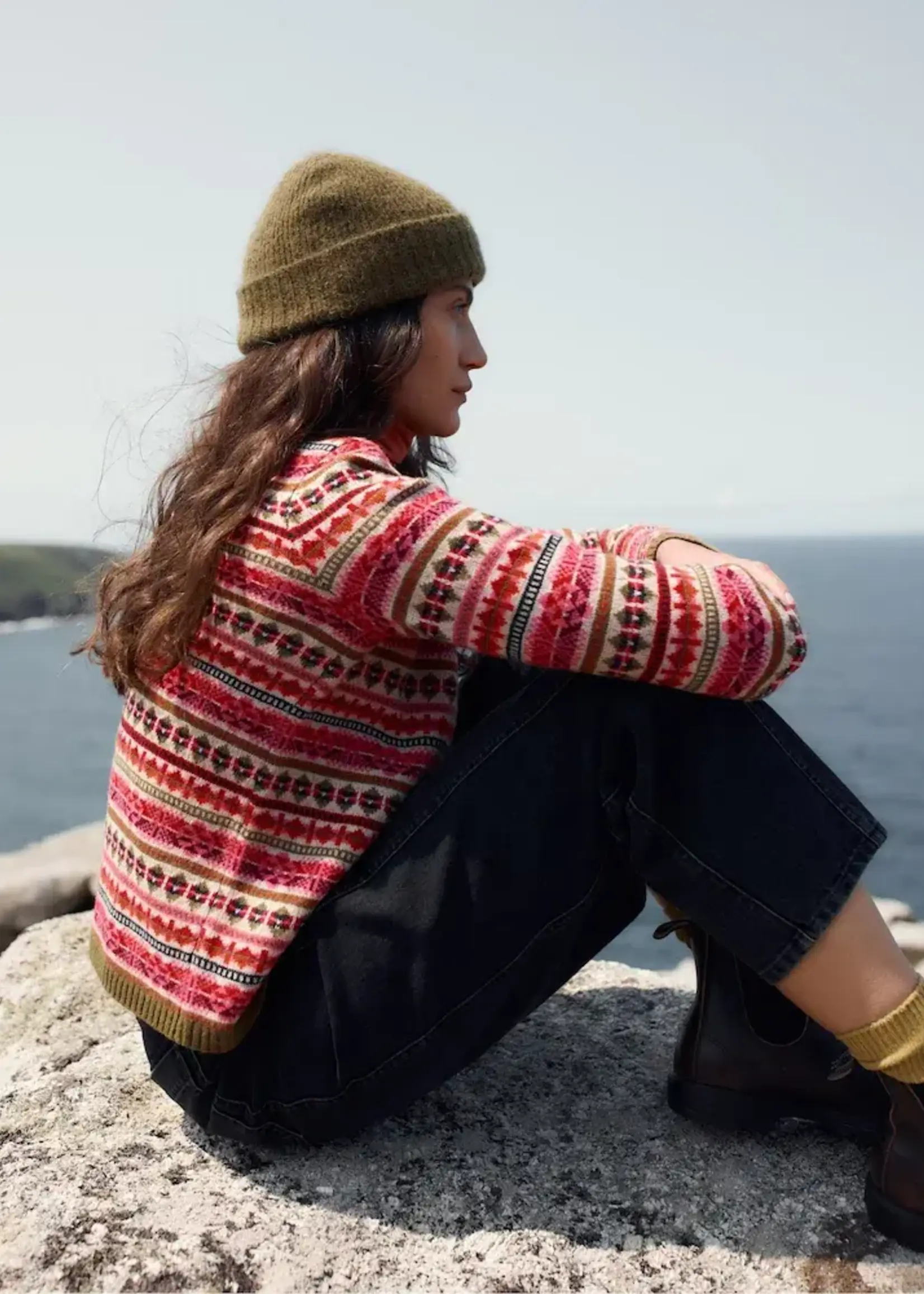 SEASALT CORNWALL SEASALT PERCELLA COVE JUMPER SCILLIA ARAN MULTI