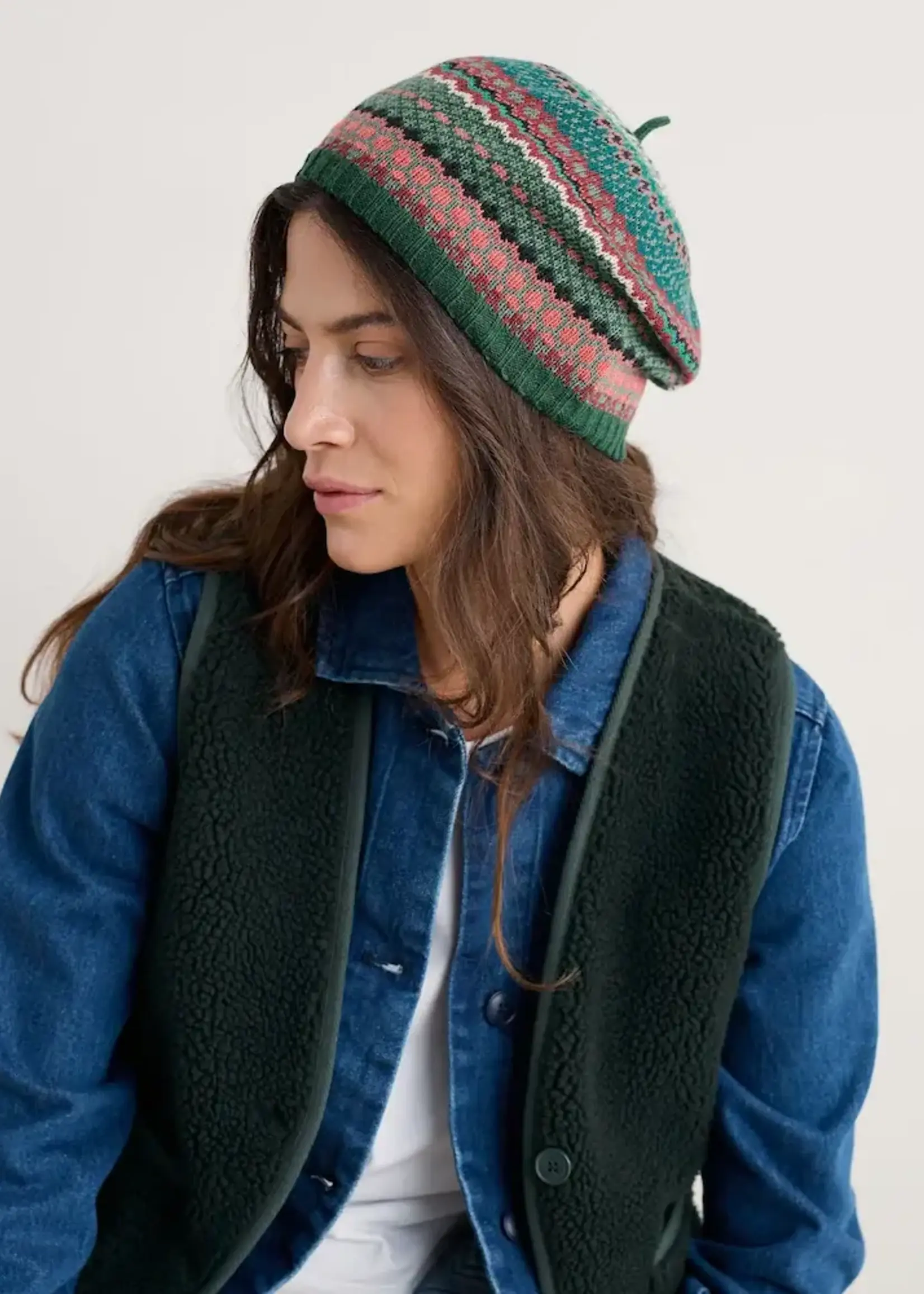 SEASALT CORNWALL SEASALT BRAMBLE JELLY BERET WEAVING NEEDLE DARK FORAGE